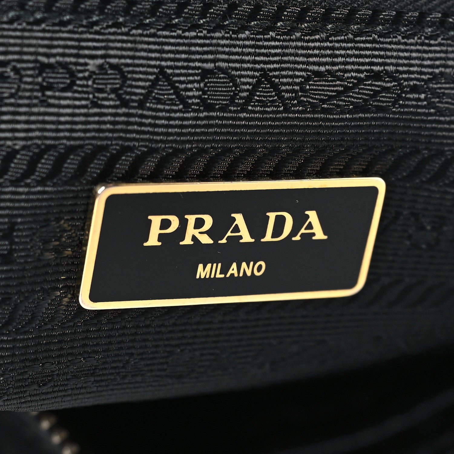 Prada Saffiano Tessuto Nylon Shopping Tote Black 6 of 8