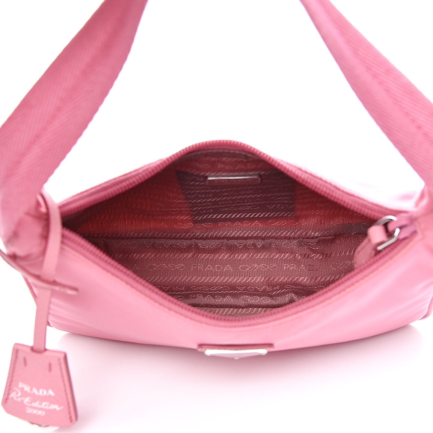 Tessuto Nylon Mini Re-Edition 2000 Bag Begonia
