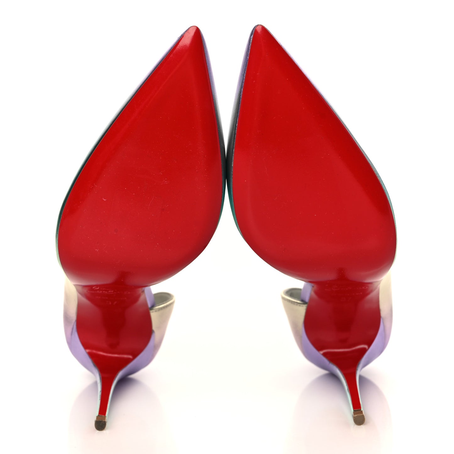 Iridescent Nappa Lam Licorne Iriza 100 Pumps 37 Multicolor