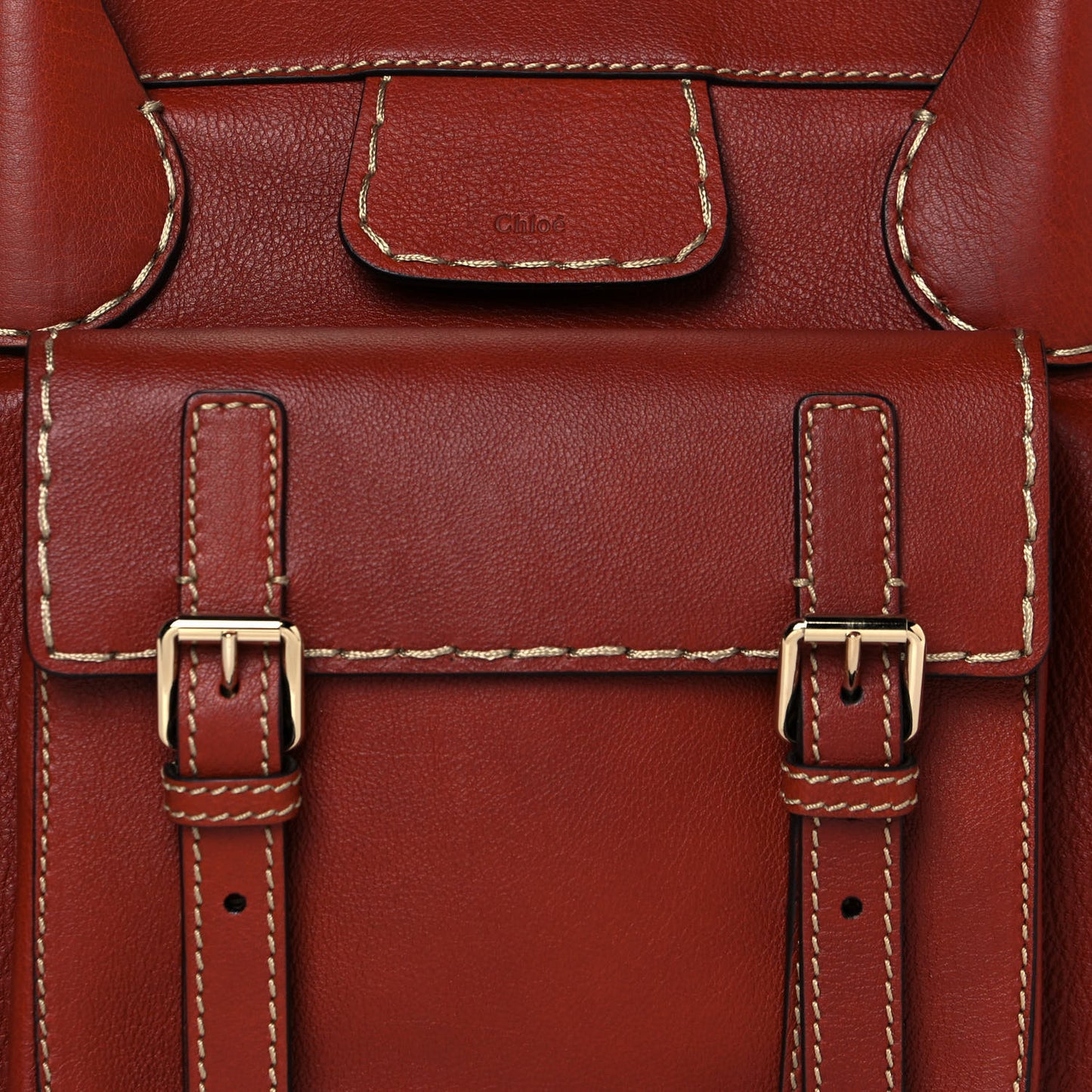 Buffalo Leather Recycled Cashmere Scallop Patches Large Edith Day Bag Sepia Multicolor