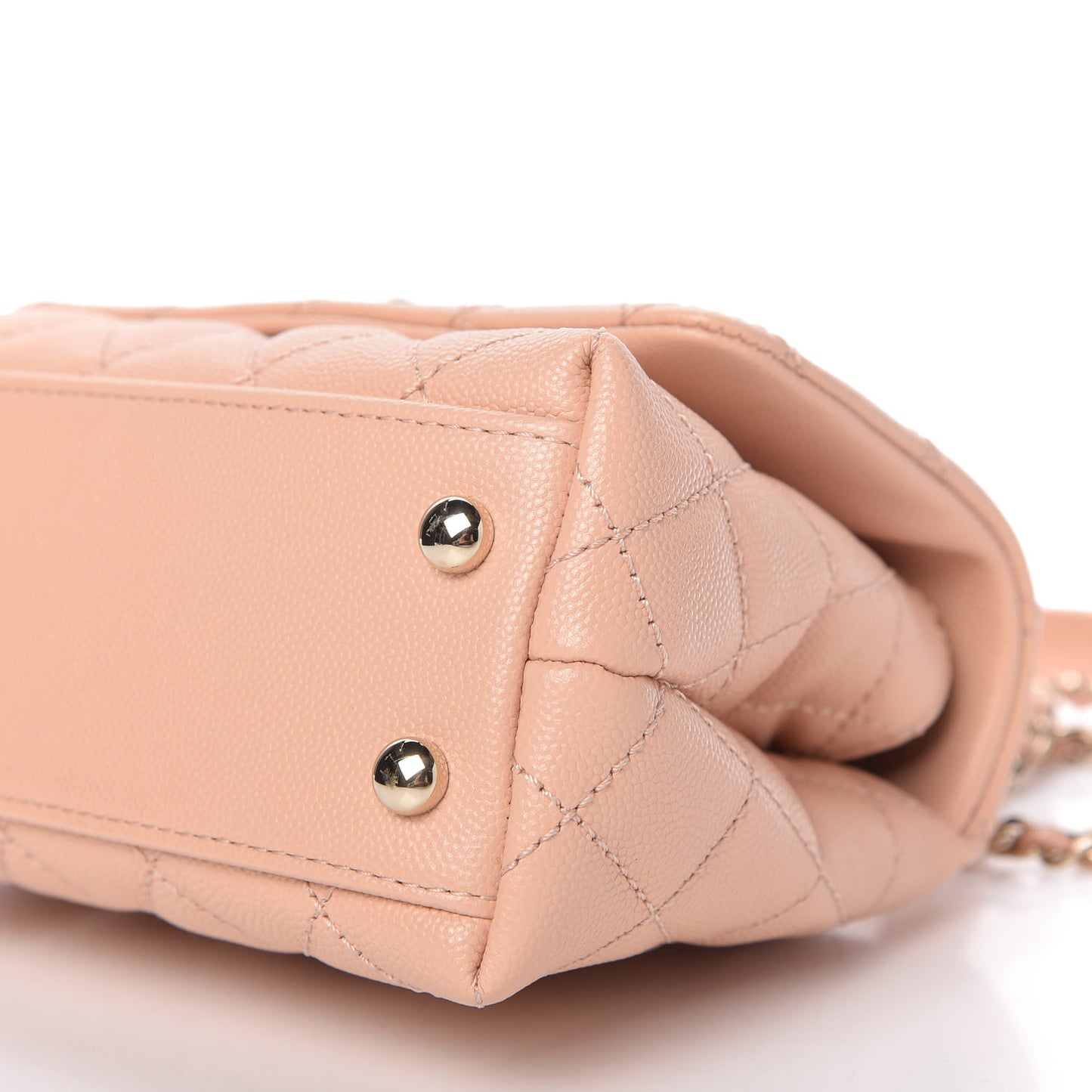 Caviar Quilted Extra Mini Coco Handle Flap Light Pink