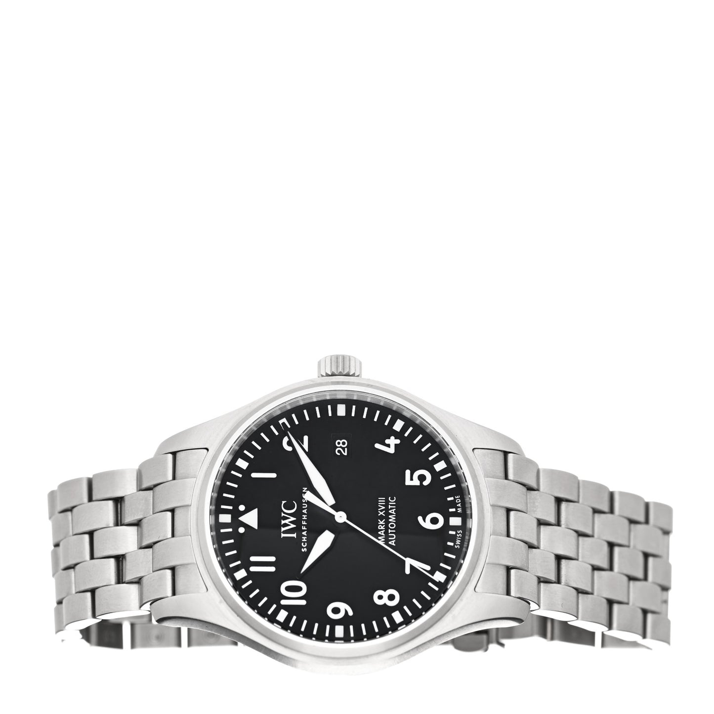 Stainless Steel 40mm Mark XVIII Automatic Watch Black IW327015
