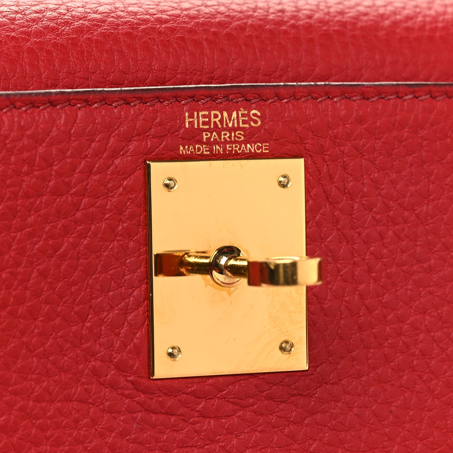 Hermes Taurillon Clemence Kelly Retourne 28 Rouge Vif 6 of 15