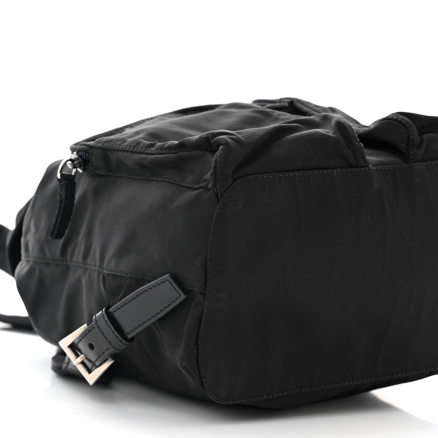 Prada Tessuto Nylon Saffiano Small Backpack Black 9 of 10