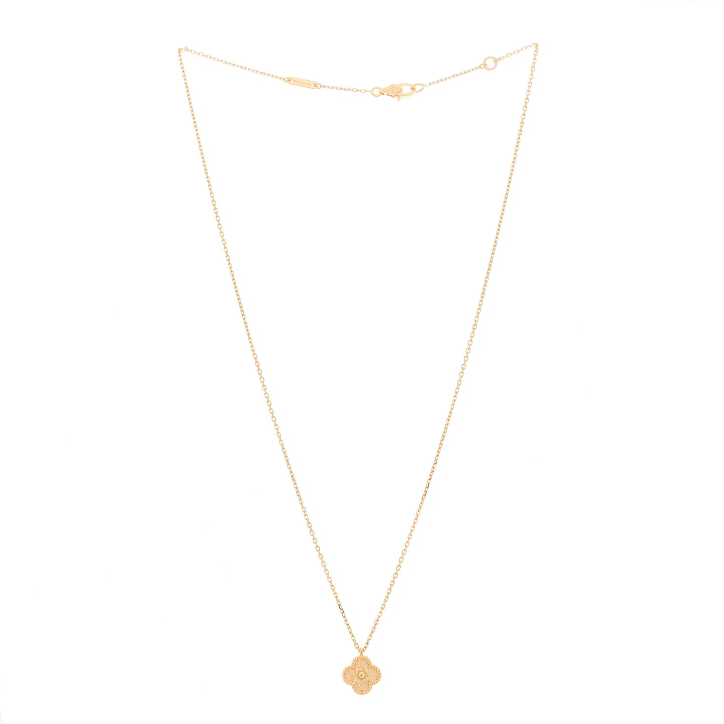 18K Rose Gold Sweet Alhambra Pendant Necklace