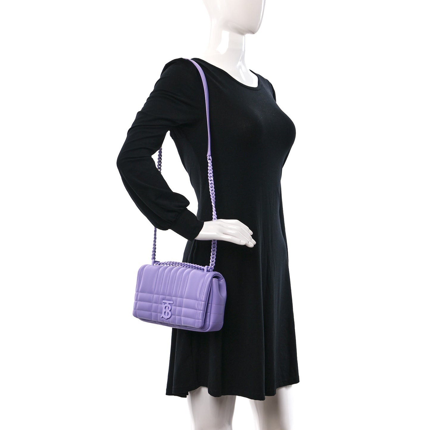 Lambskin Quilted Small Lola Bag Soft Violet
