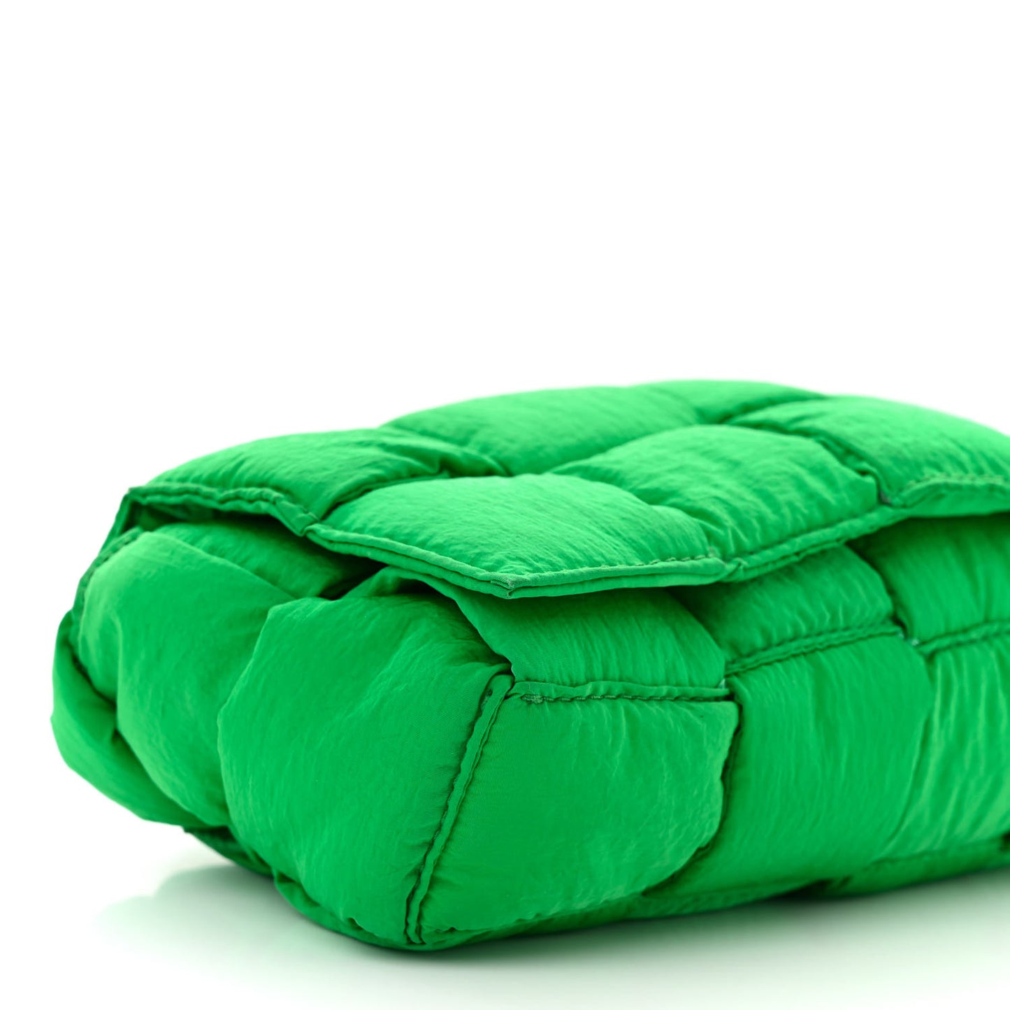 Nylon Intrecciato Padded Tech Mini Cassette Belt Bag Parakeet