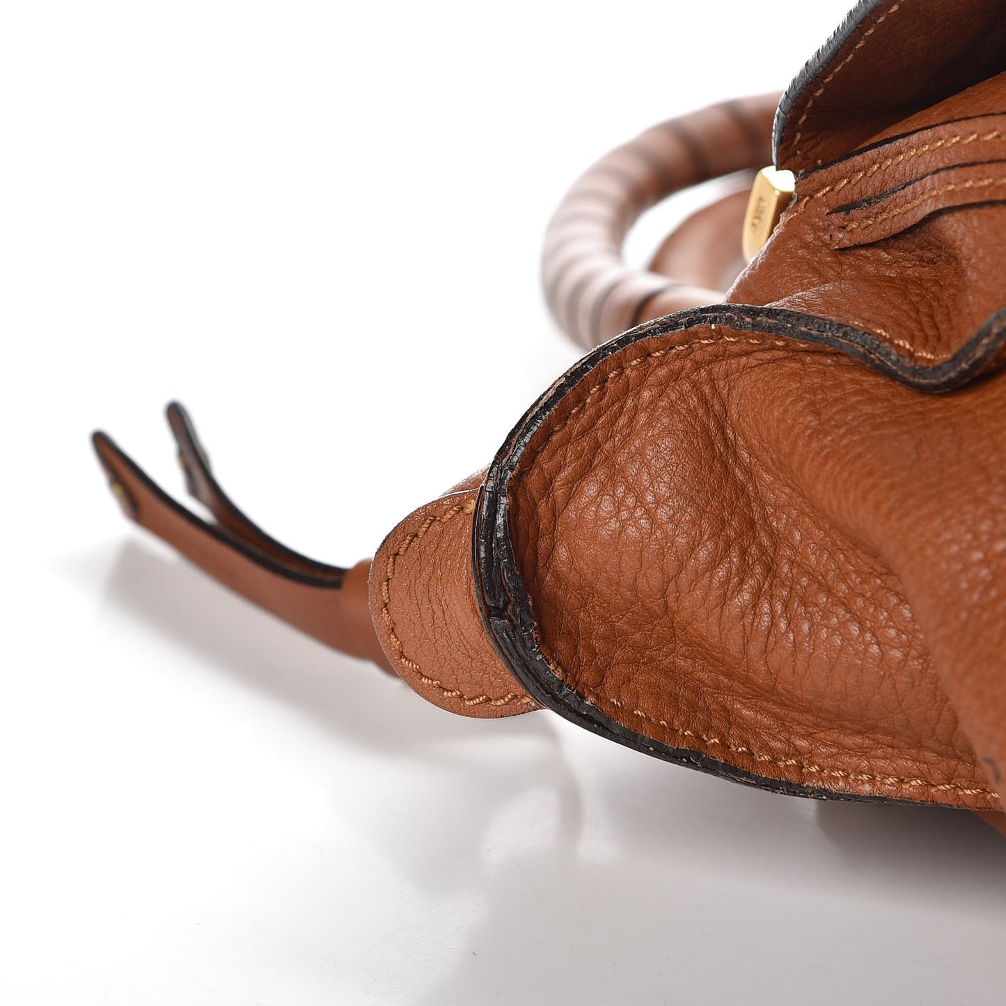 Calfskin Large Marcie Satchel Tan