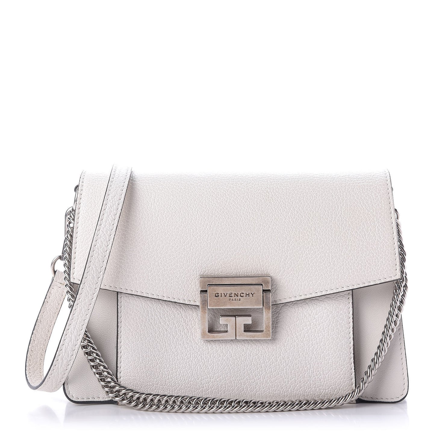 Goatskin Small GV3 Shoulder Bag White