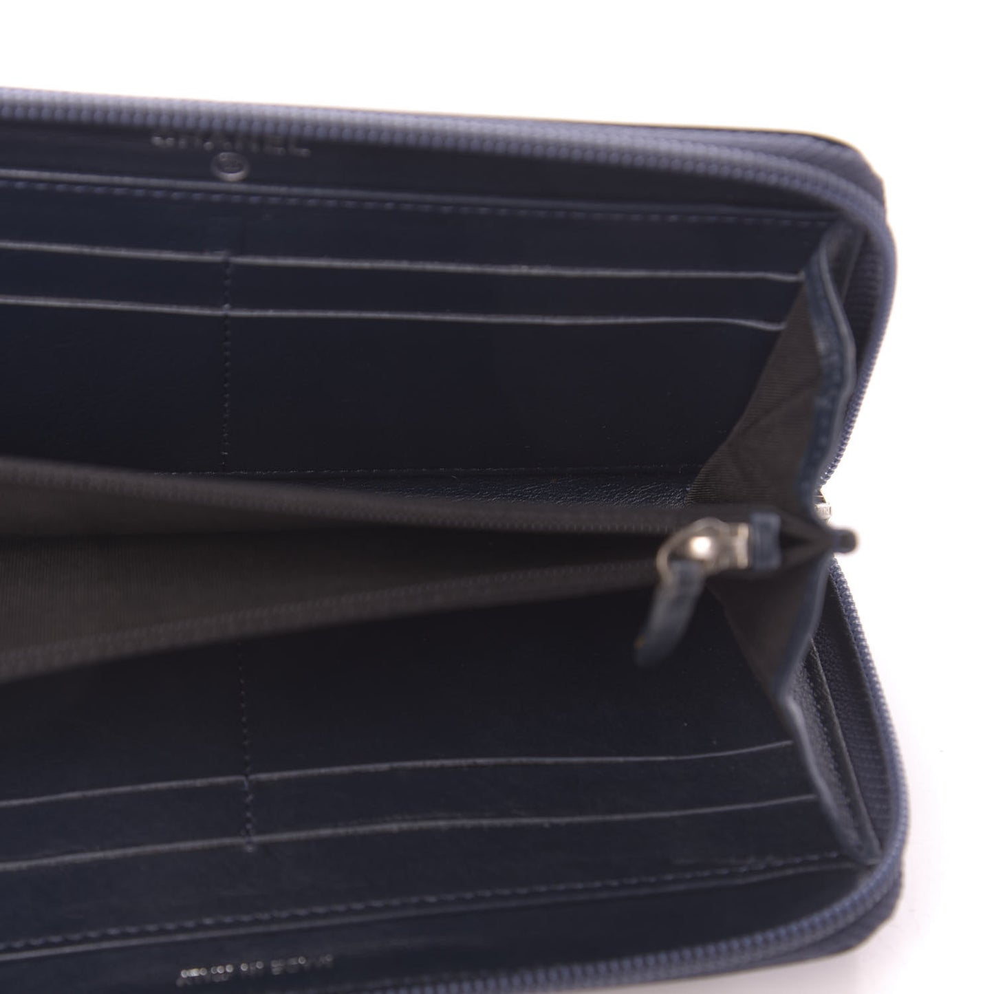 Caviar Large CC Timeless Zip Around Wallet Blue