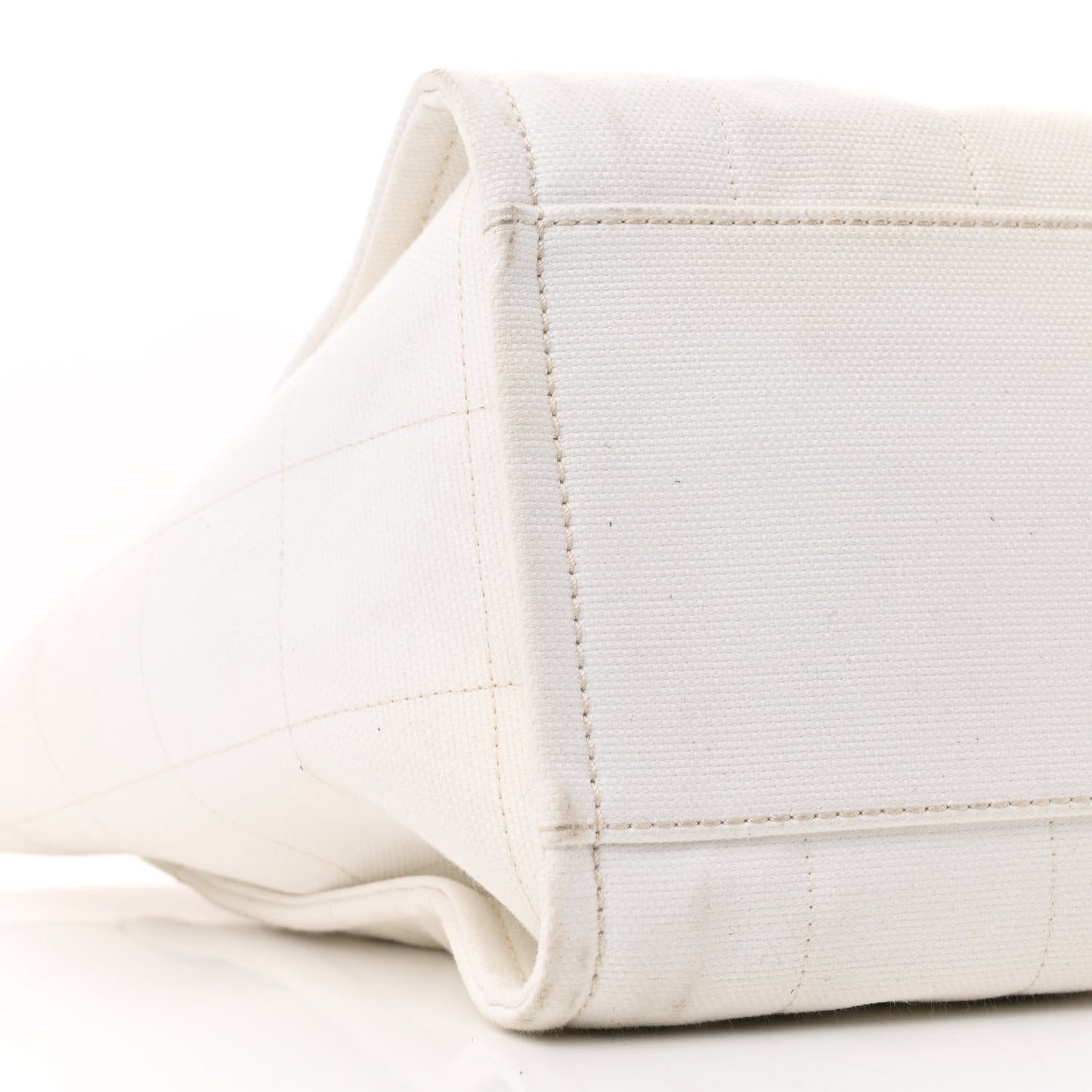 Cotton Medium Deauville Tote White