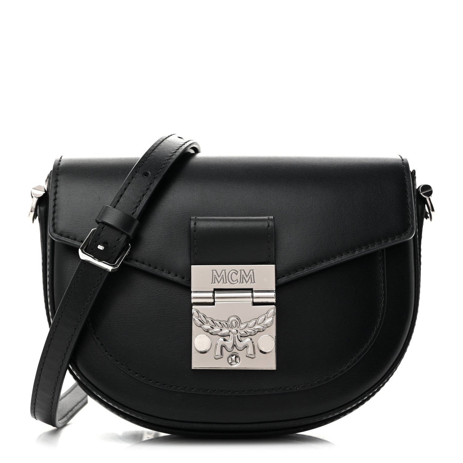 MCM Calfskin Mini Patricia Belt Bag Black 1892245 – FASHIONPHILE