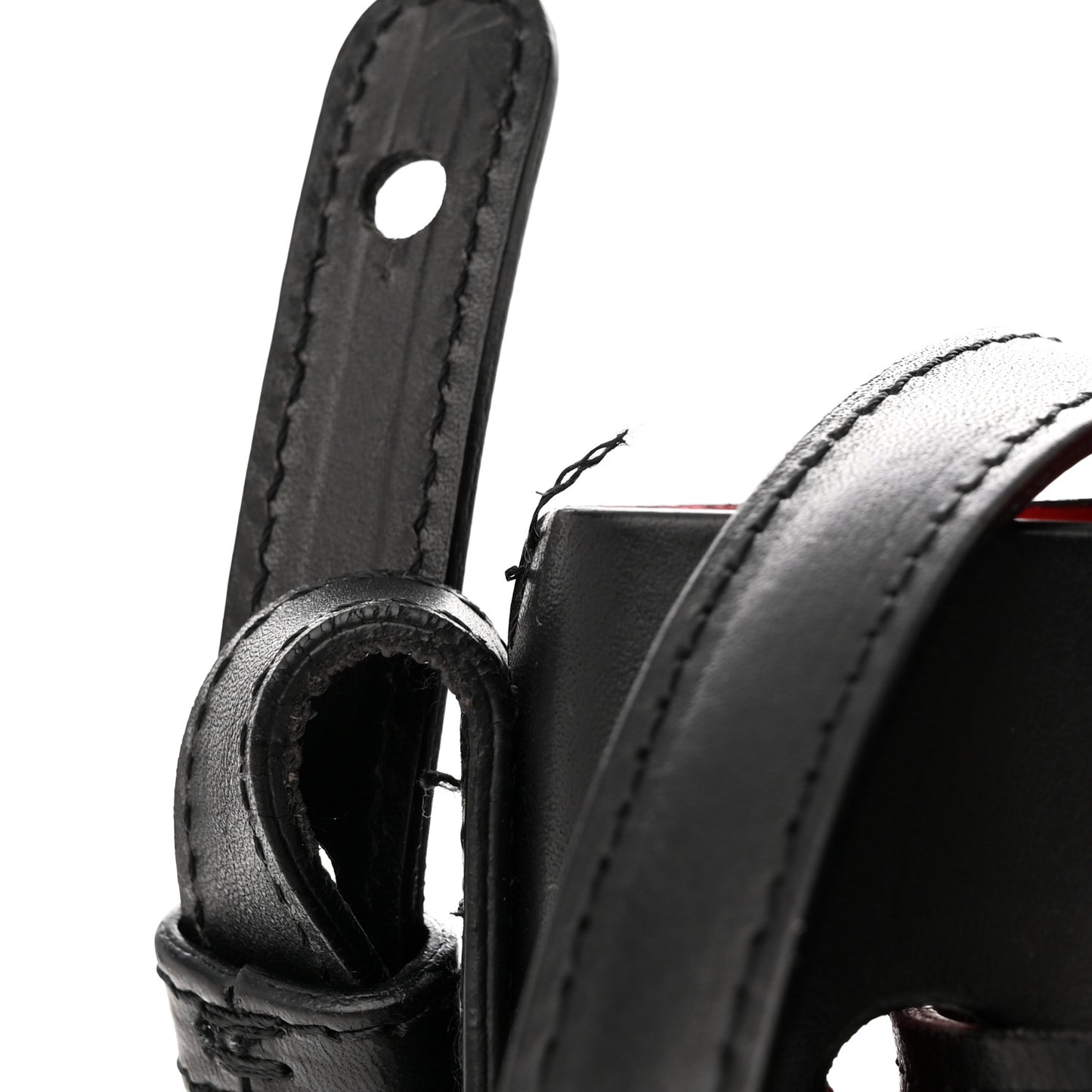 Calfskin Mini Bucket Bag Black Flamma