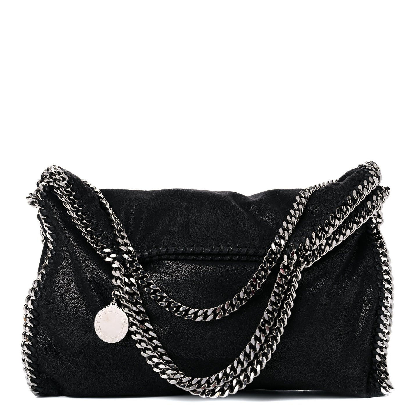 Shaggy Deer Falabella Fold Over Tote Black