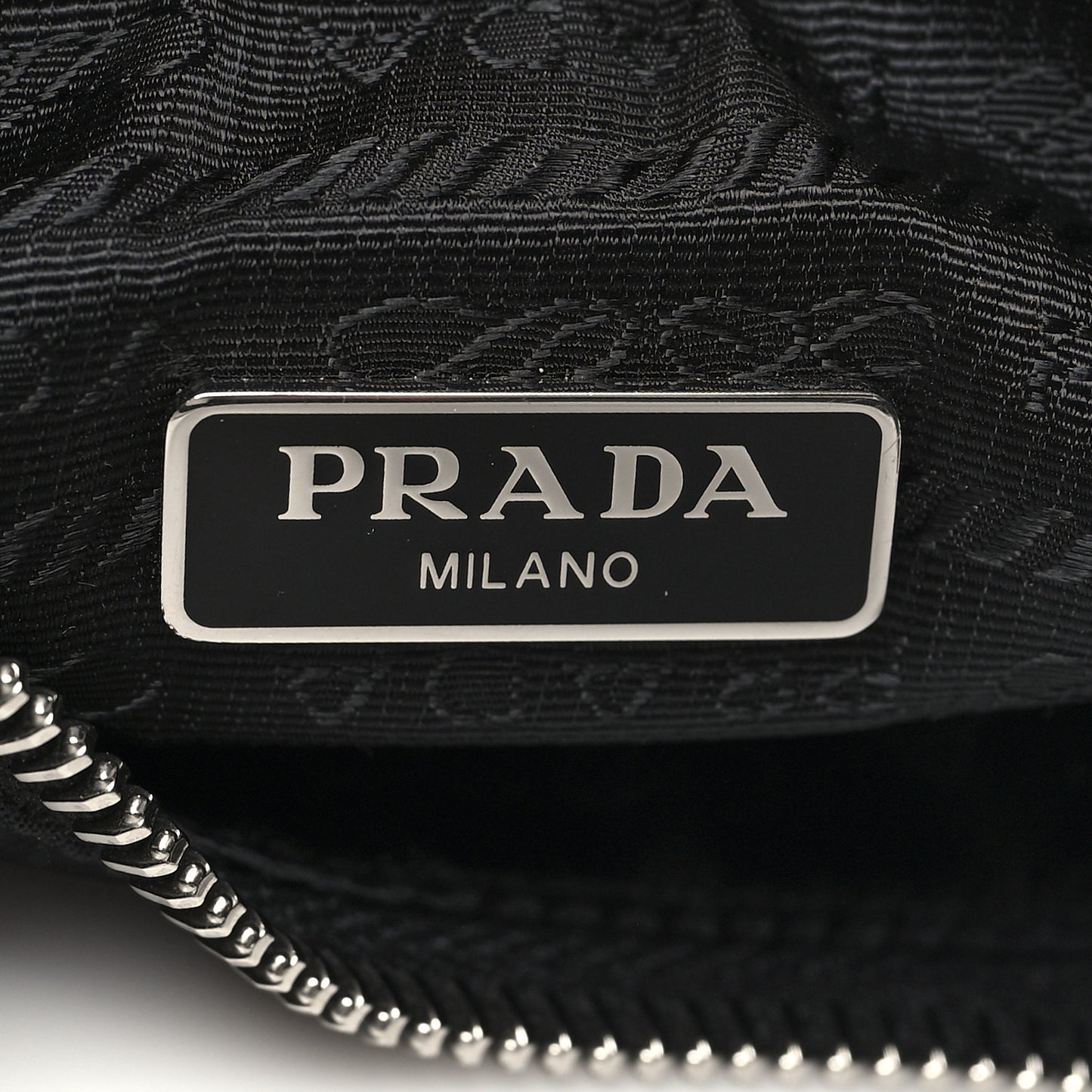 Tessuto Nylon Saffiano Mini Re-Edition 2005 Bag Black