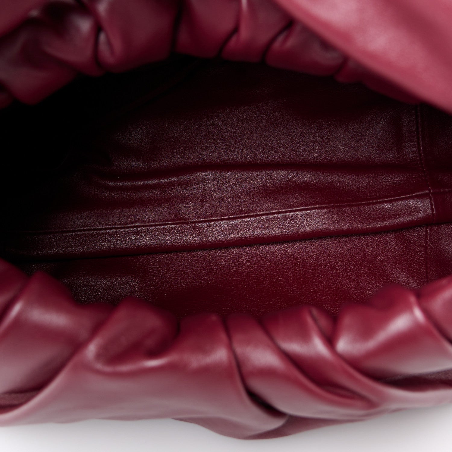 Bottega Veneta Smooth Butter Calfskin Small The Shoulder Pouch Dark Red 5 of 10