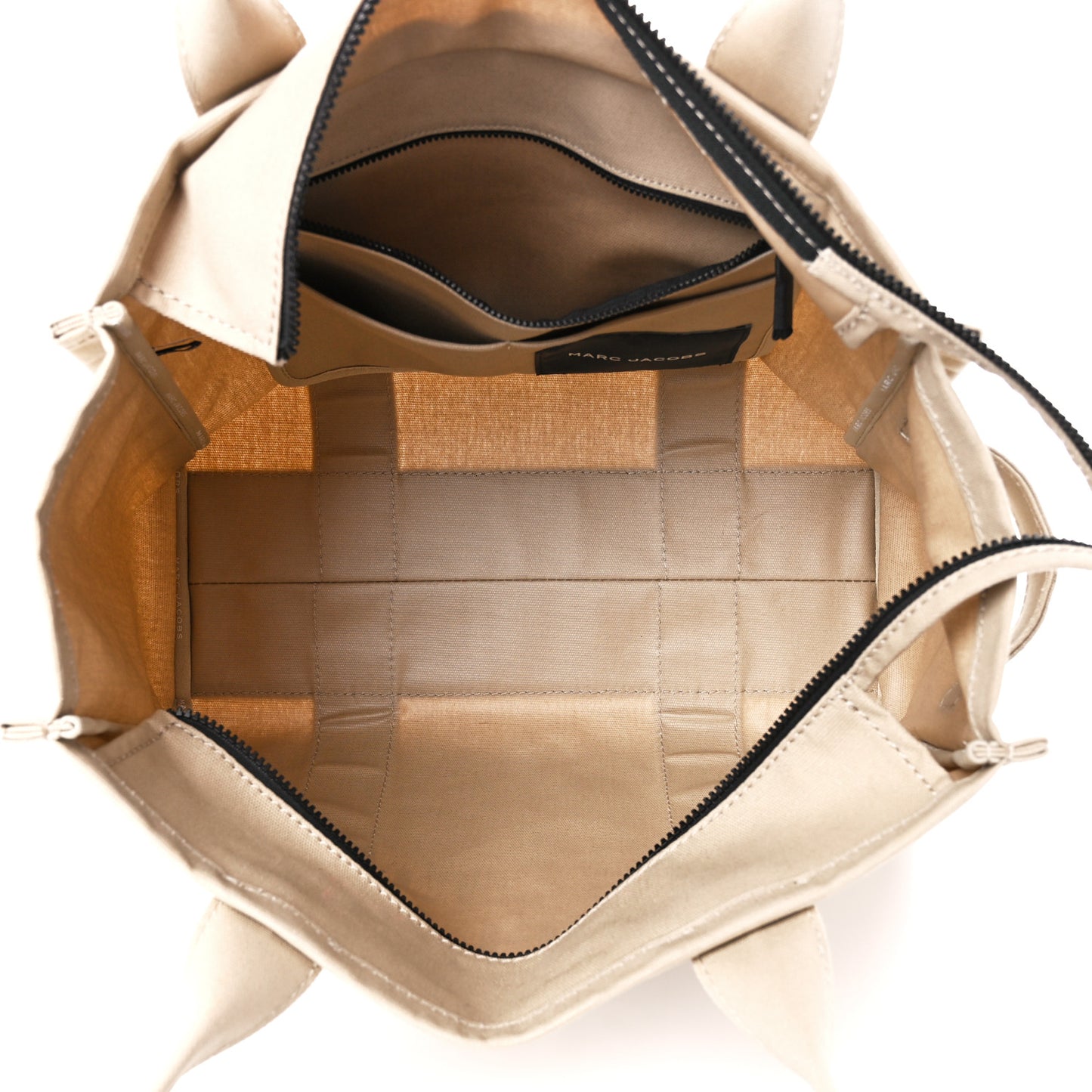 Cotton Canvas Large The Tote Bag Beige