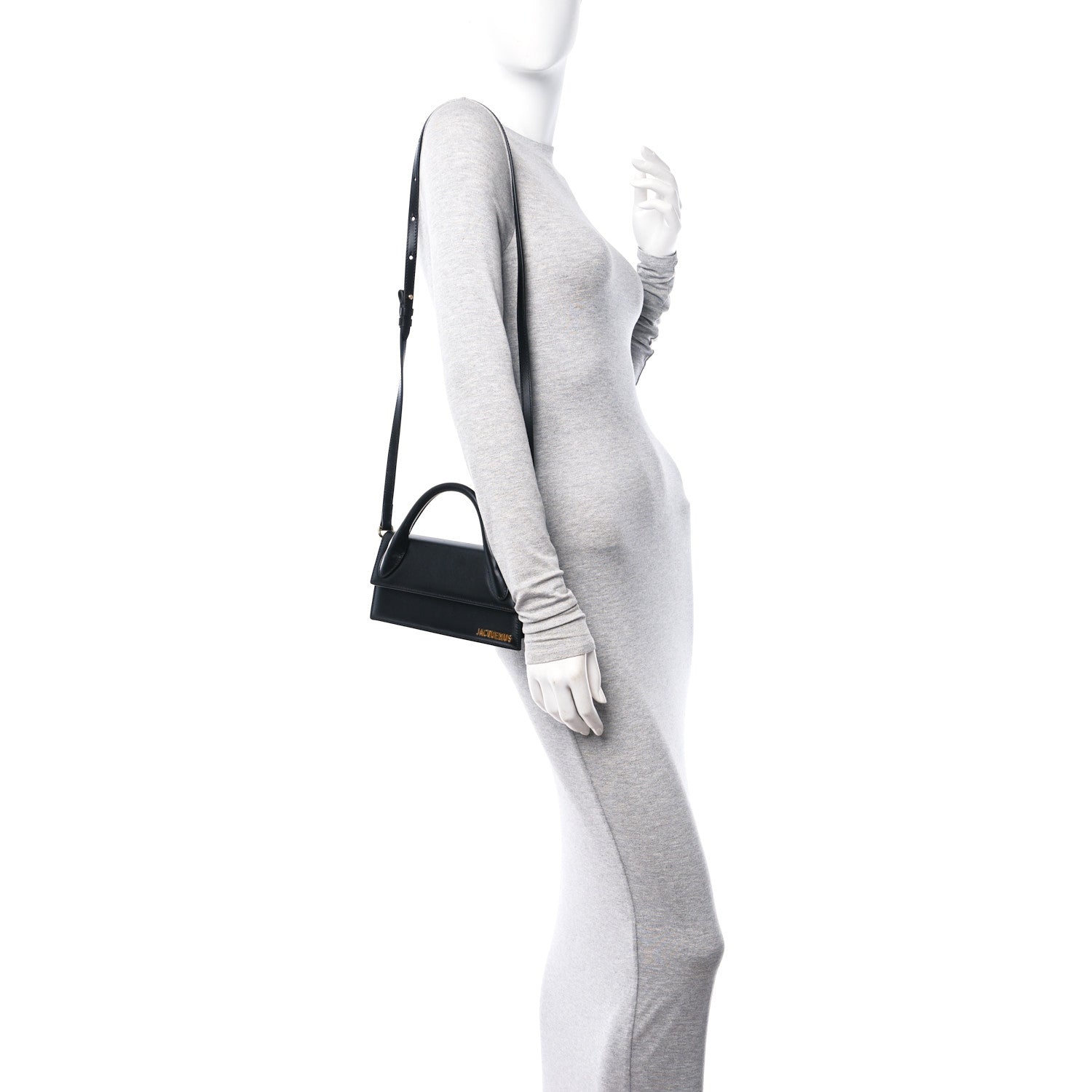 Jacquemus Smooth Calfskin Le Chiquito Long Black 2 of 9