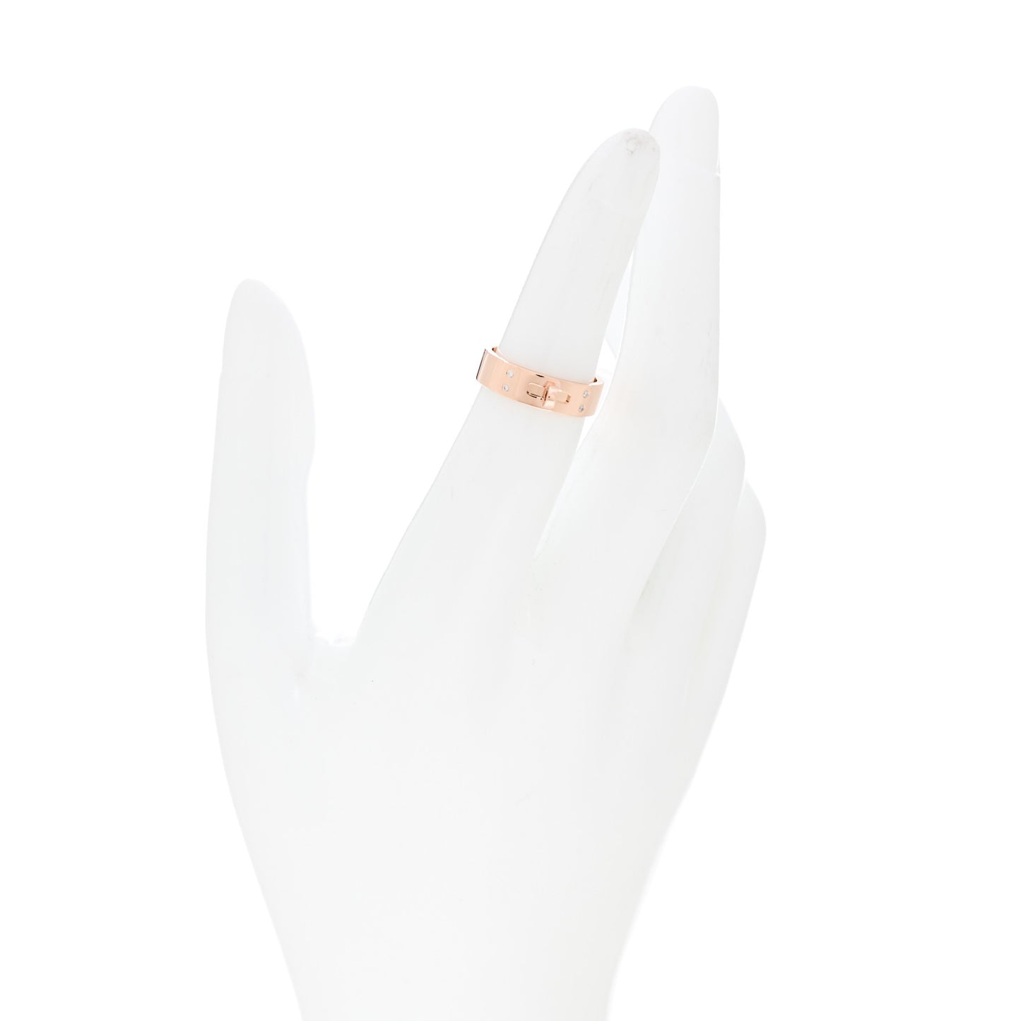 18K Rose Gold Diamond PM Kelly Ring 50 5.25
