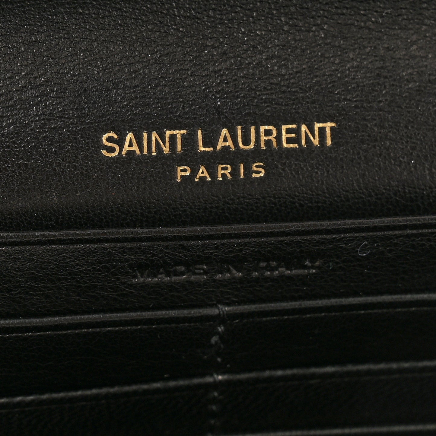 Lambskin Carre Quilted Le Maillon Wallet On Chain Black