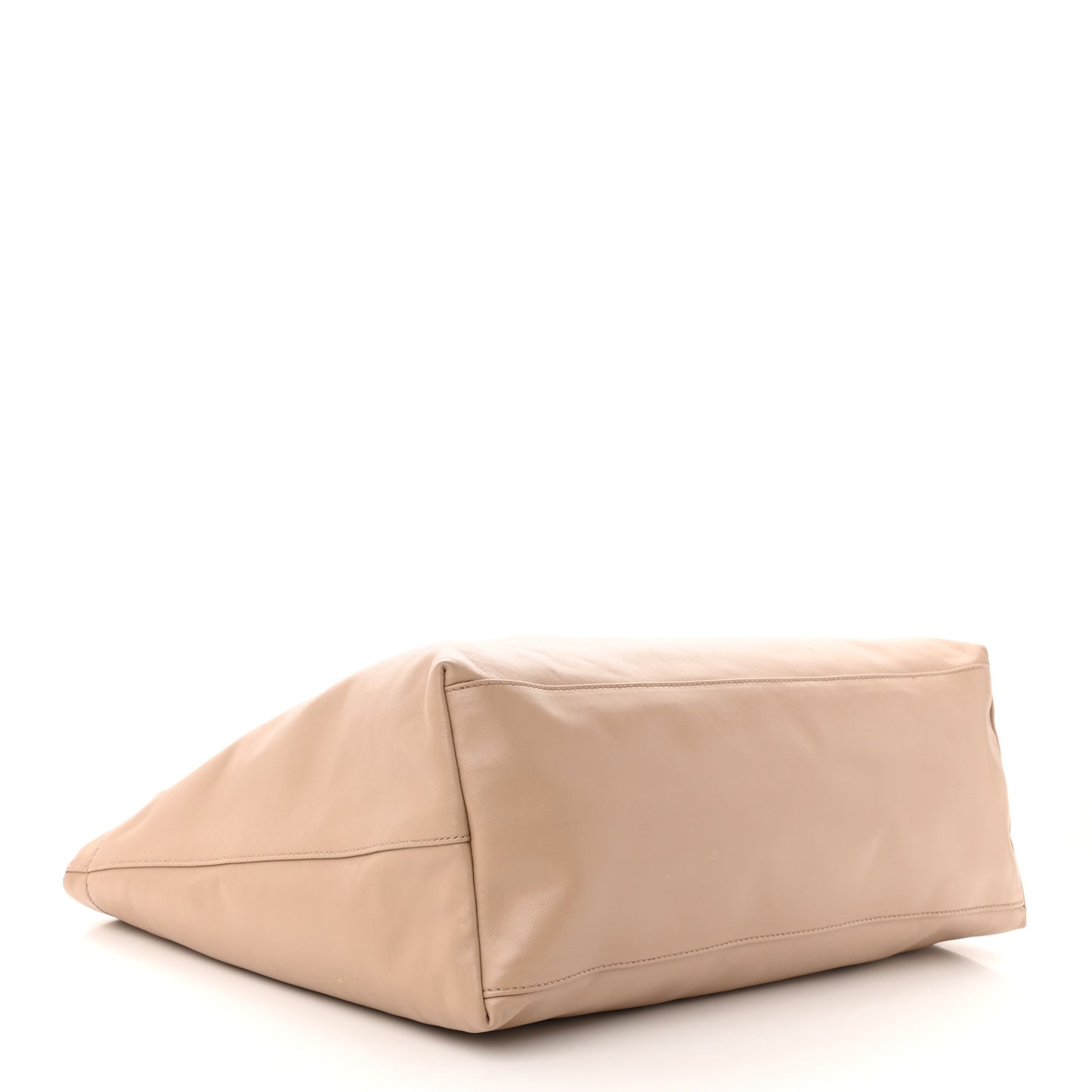 Soft Calfskin Shopping Tote Cammeo Lacca