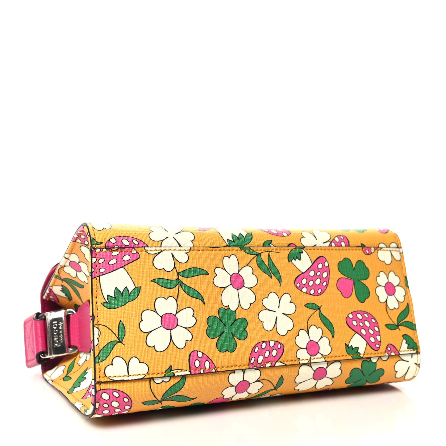 Canvas Childrens Flower Mushroom Print Shoulder Bag