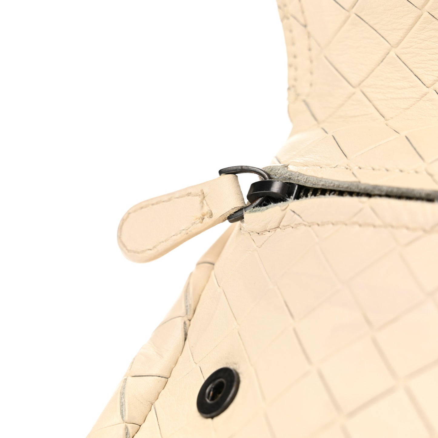 Nappa Intrecciato Mini Messenger Bag White