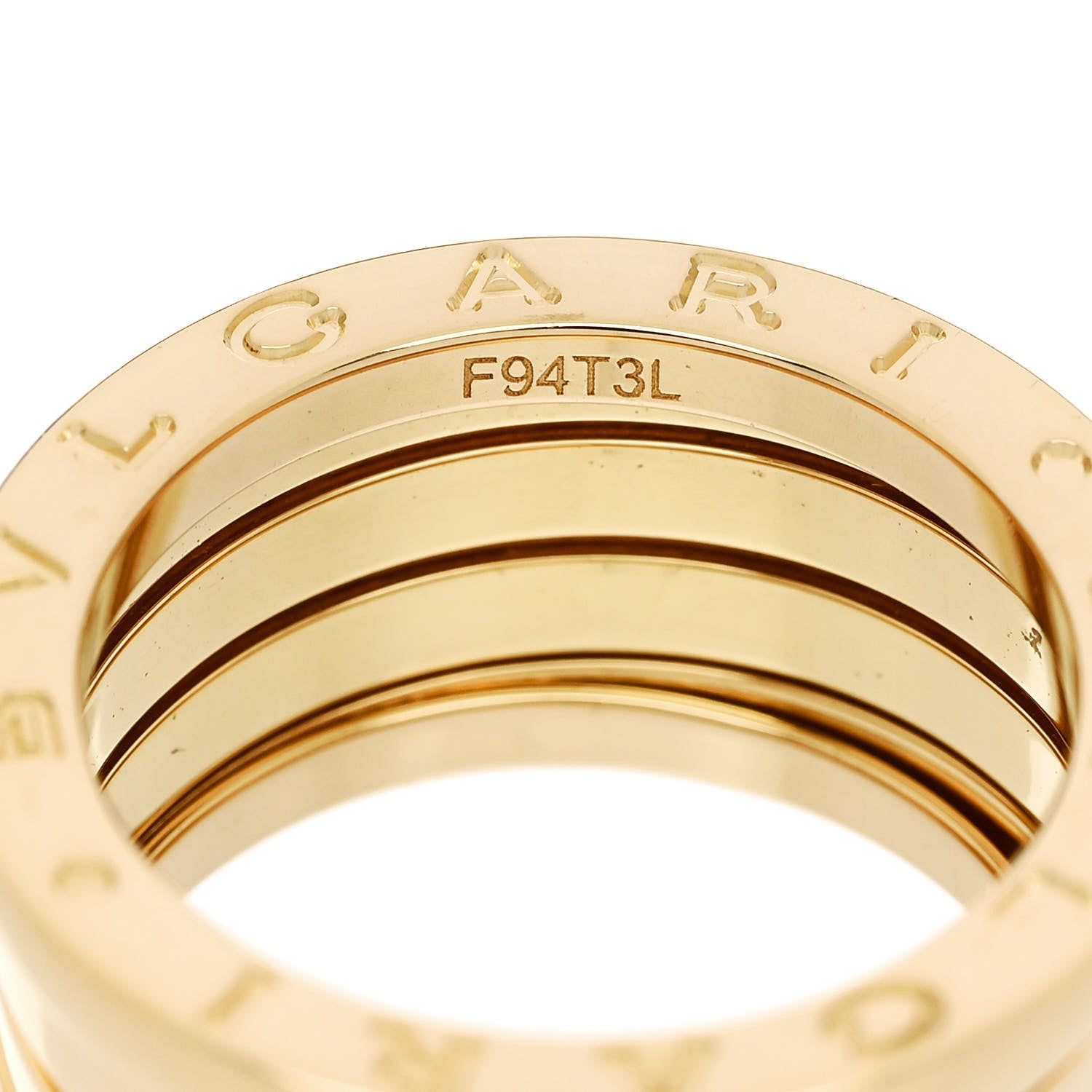 Bulgari 18K Yellow Gold B.Zero1 Four-Band Ring 52 6 5 of 6