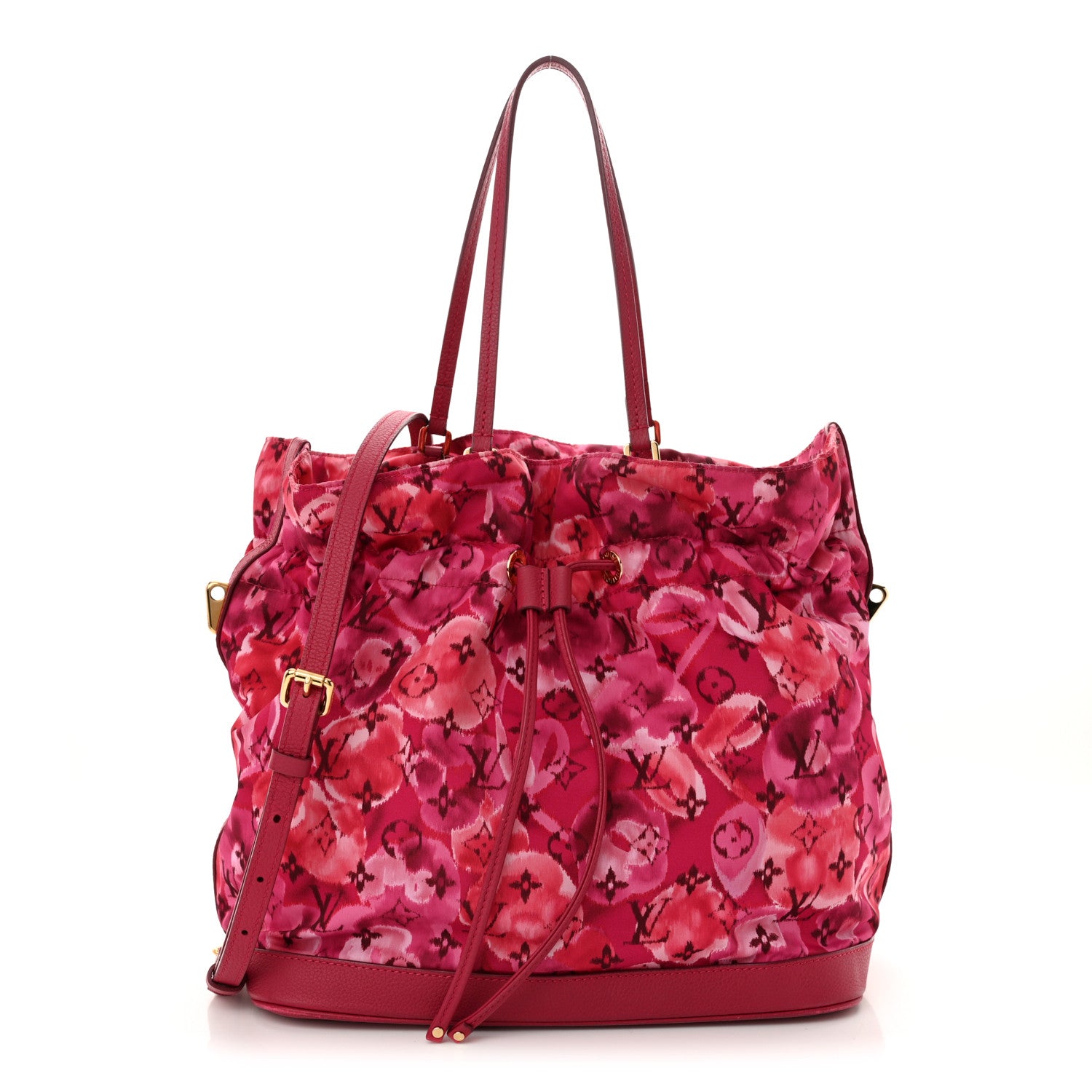 Louis Vuitton Nylon Monogram Ikat Noefull MM Rose Indien 1 of 13