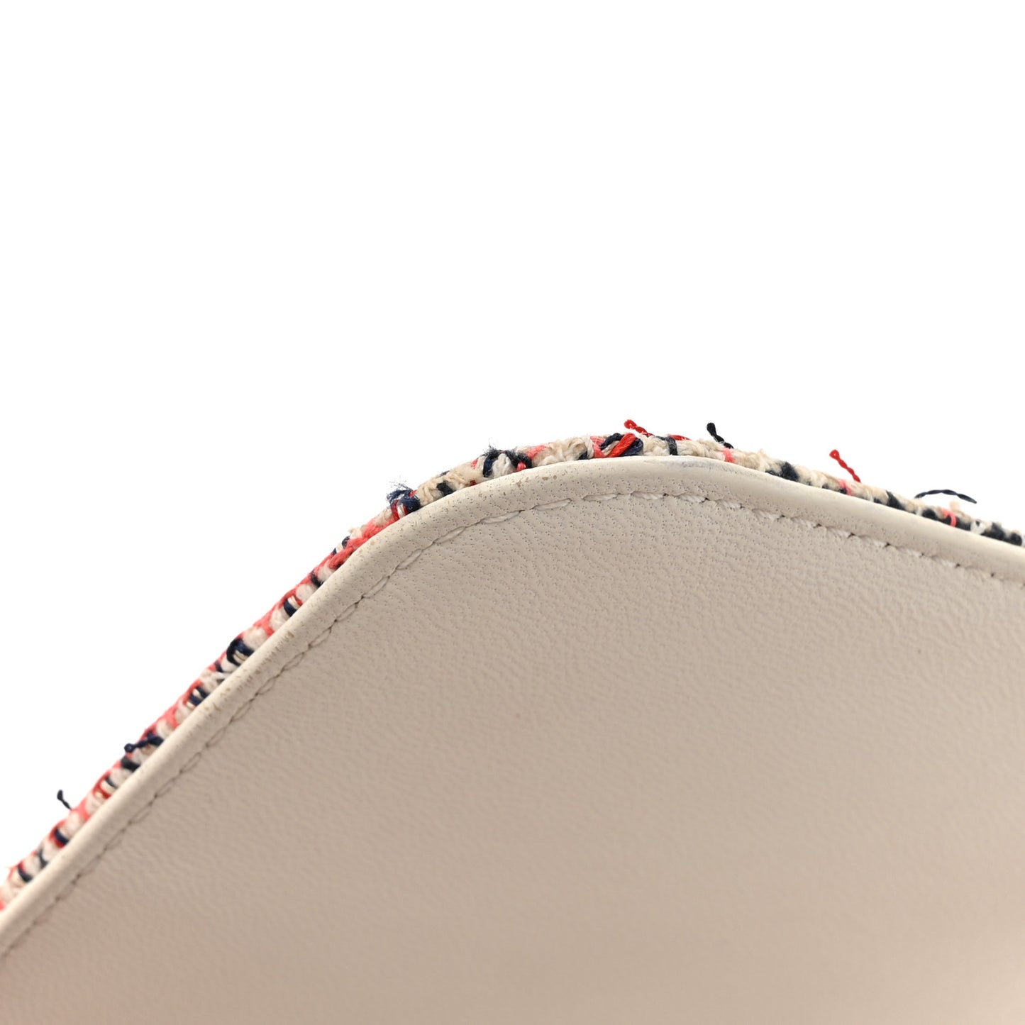 Tweed CC Mania Flap Bag Black Red White
