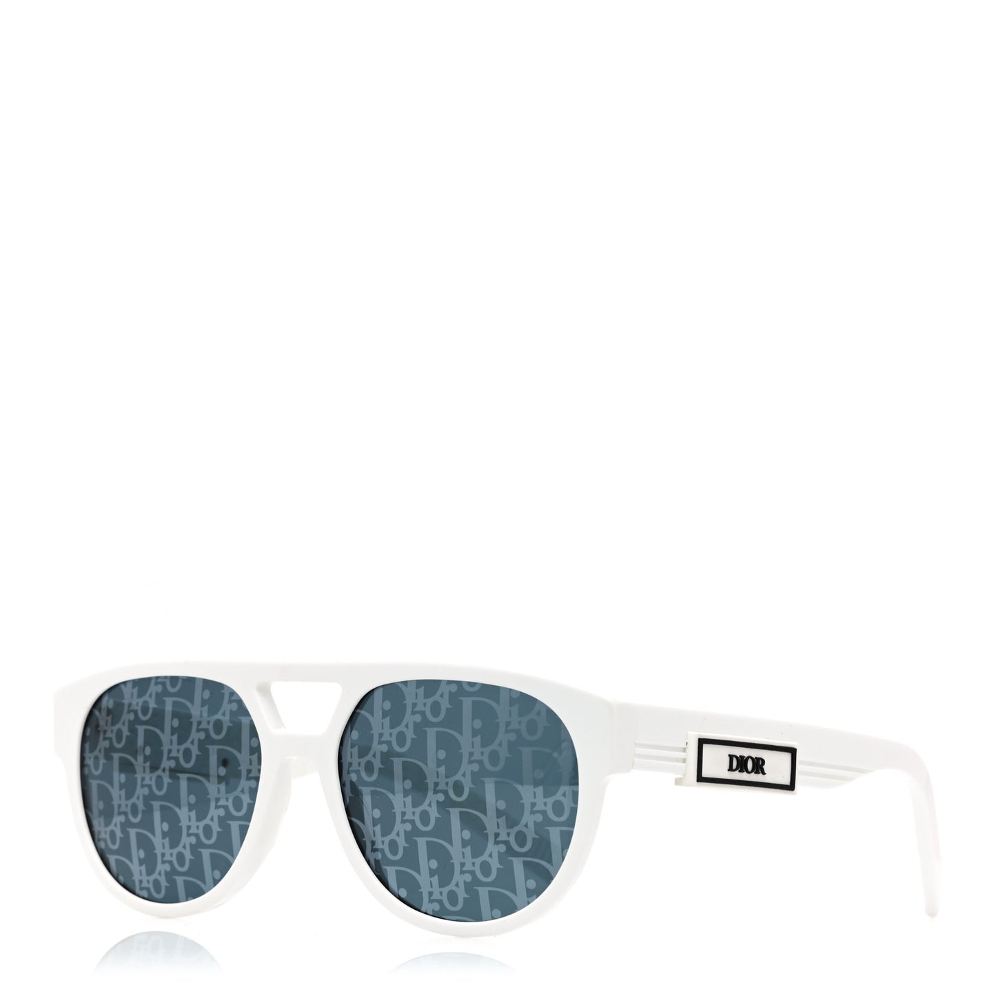 Acetate DiorB23 R1I Oblique Sunglasses White