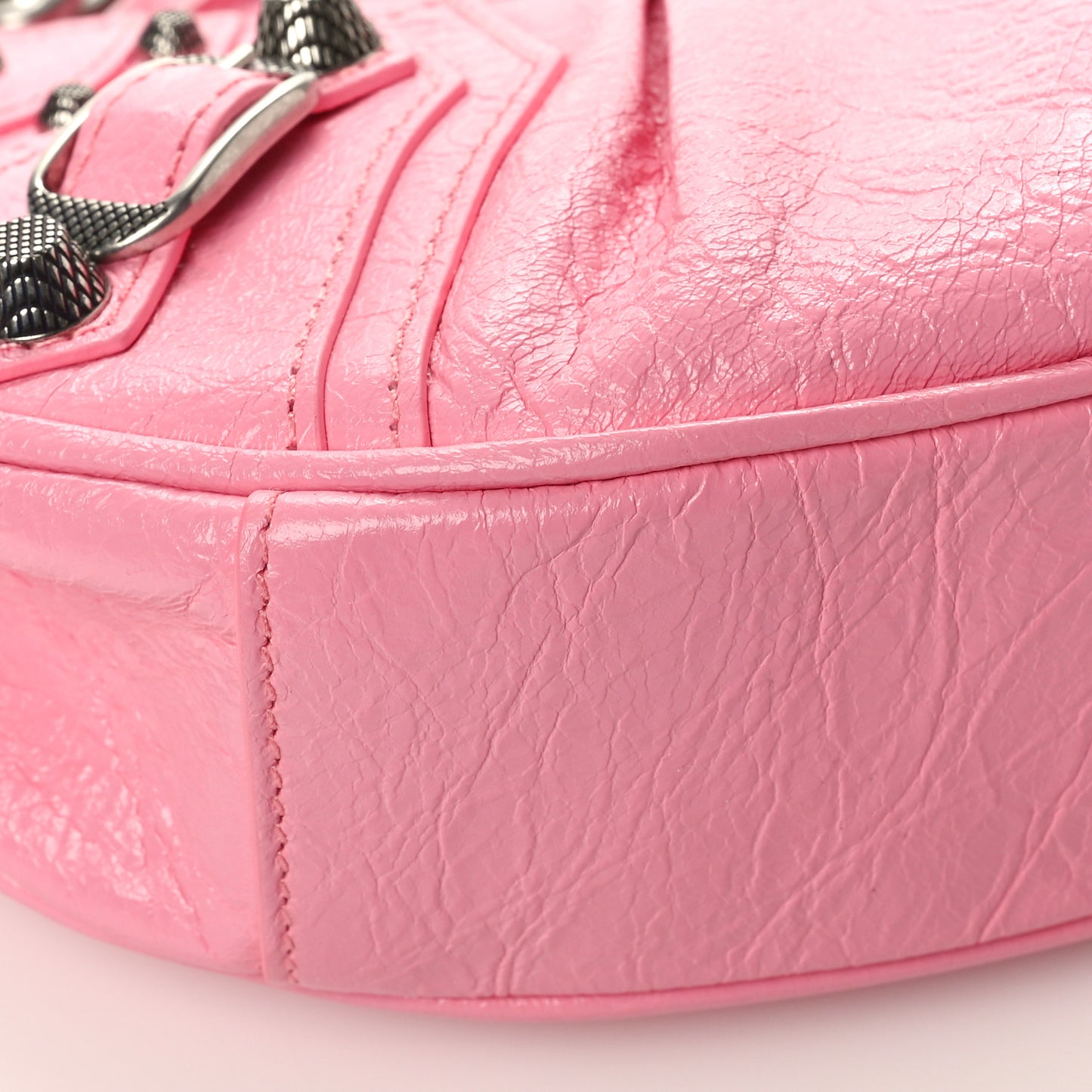 Agneau Arena Le Cagole Chain Shoulder Bag XS Sweet Pink