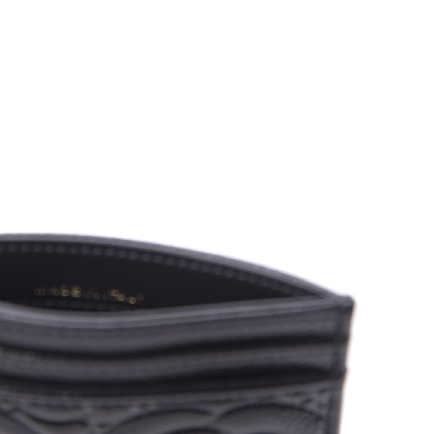 Chanel Caviar Camellia Embossed Card Holder Black 9 of 11