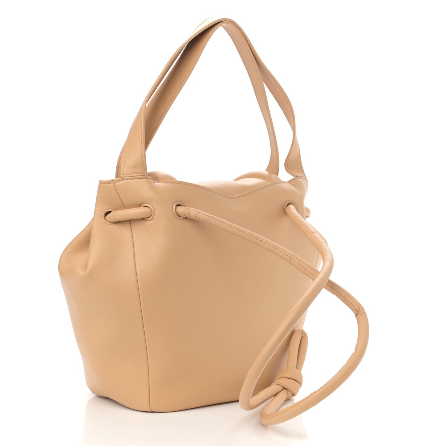 Calfskin Small Beak Tote Almond