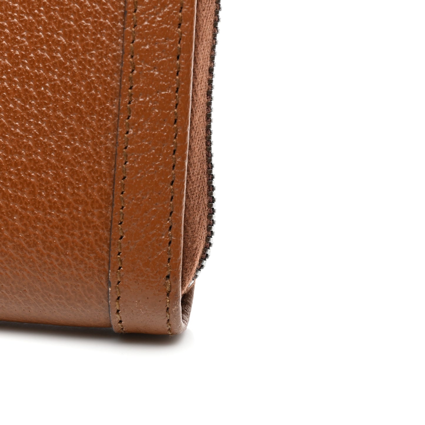 Wonka Grain Calfskin Diana Zip Around Continental Wallet Cuir
