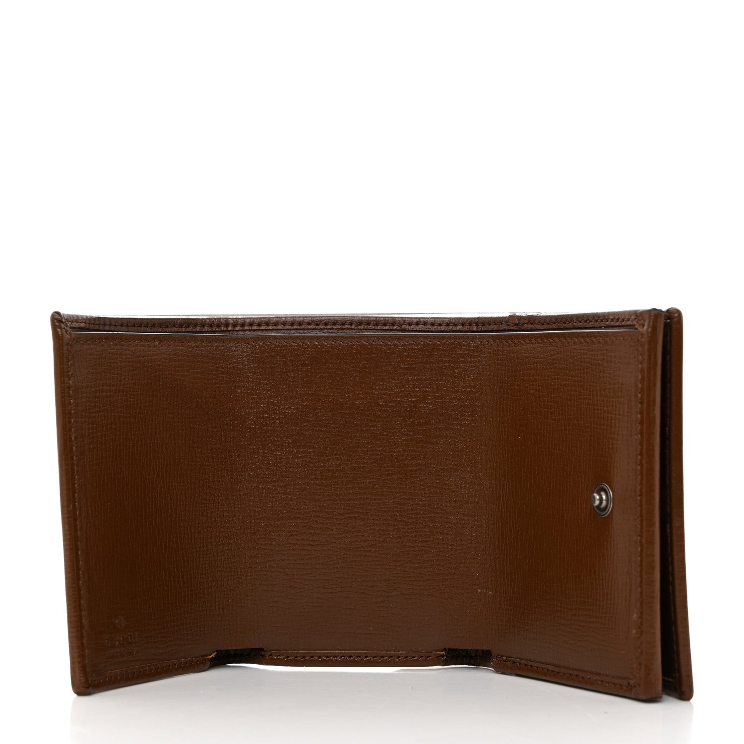 Balenciaga X GUCCI GG Monogram Azalea Calfskin Neo Classic Wallet Beige Ebony Brown Sugar 5 of 8