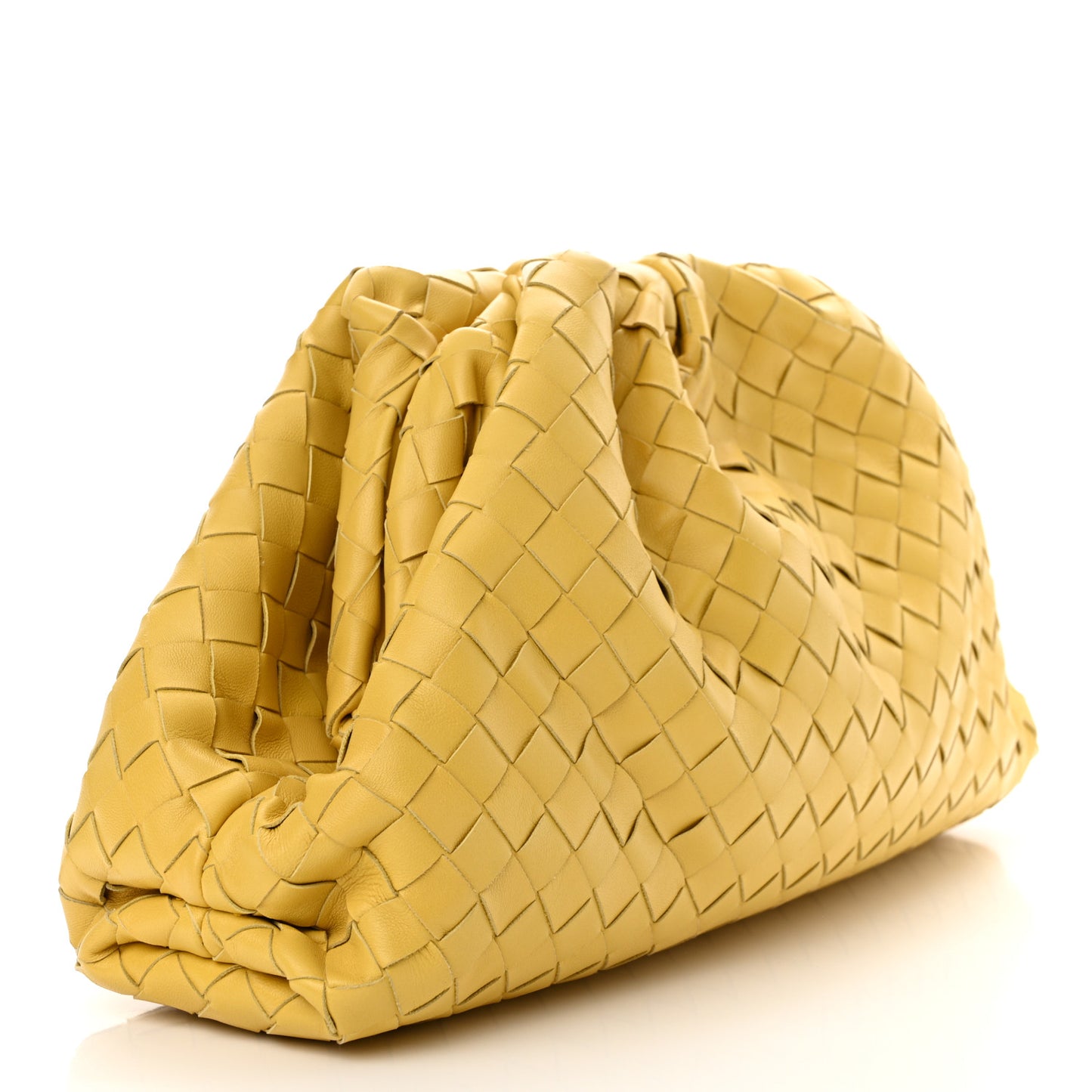 Nappa Maxi Intrecciato The Pouch Oversized Clutch Corn