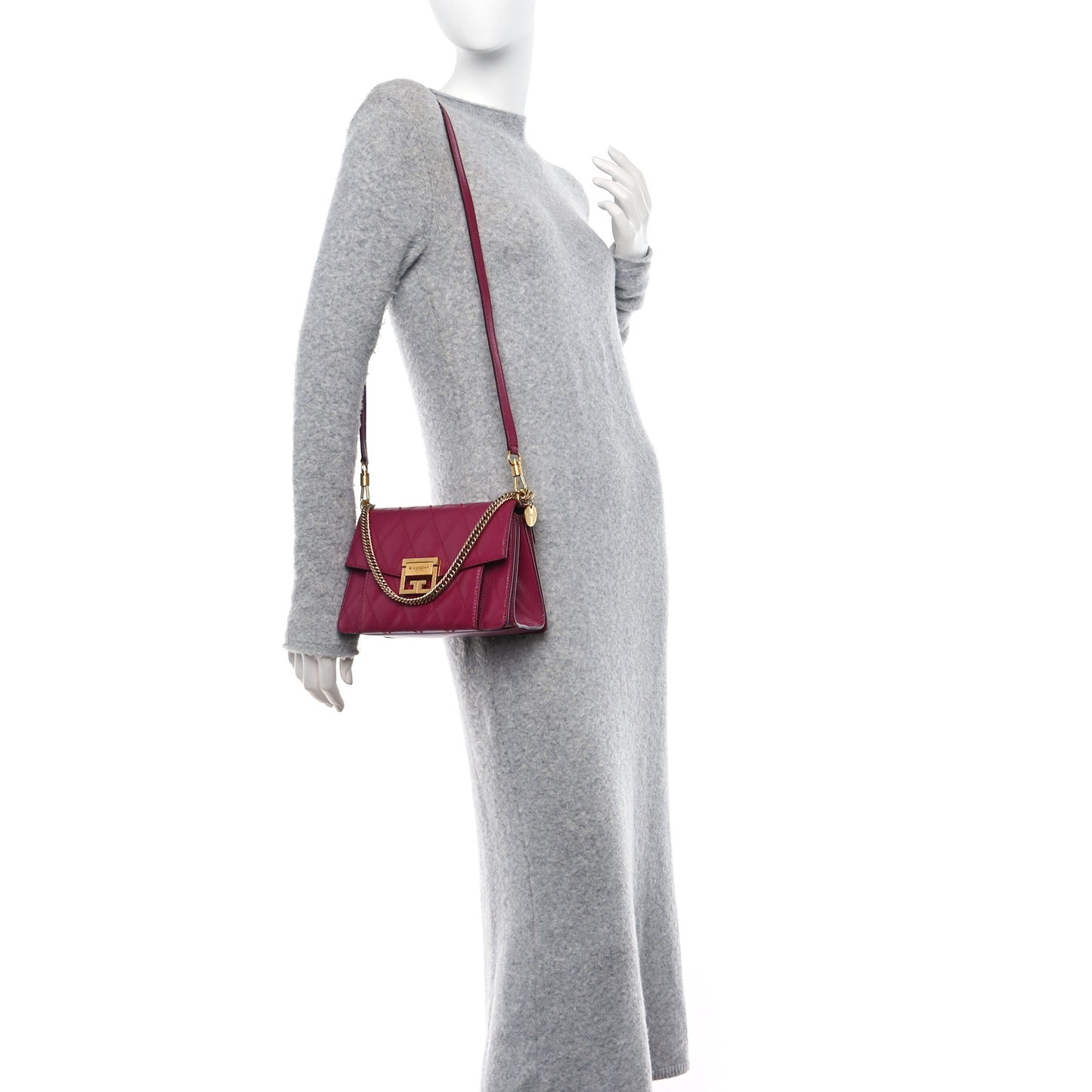 Goatskin Quilted Small GV3 Shoulder Bag