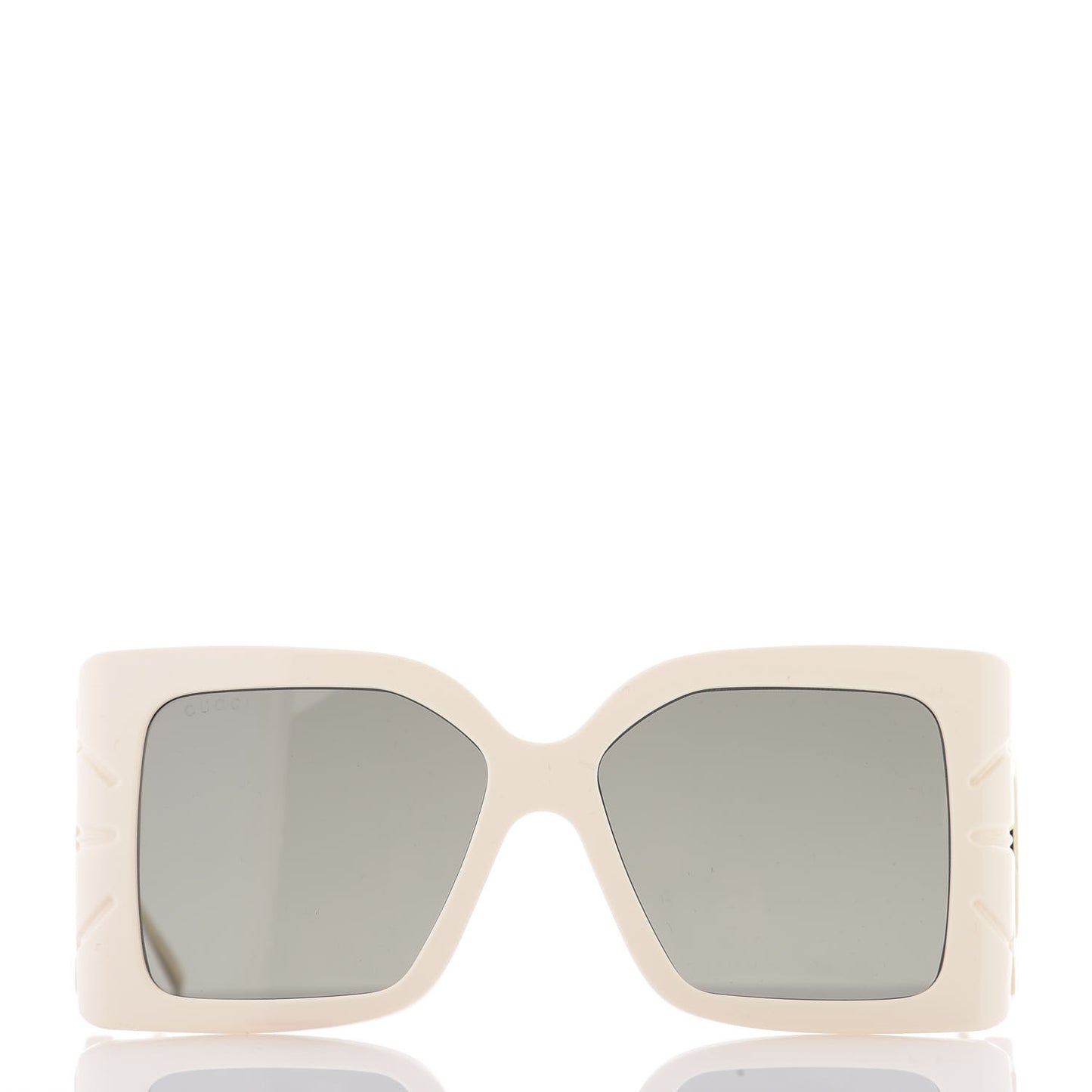 Acetate Square Frame Wing Sunglasses GG0535S Ivory