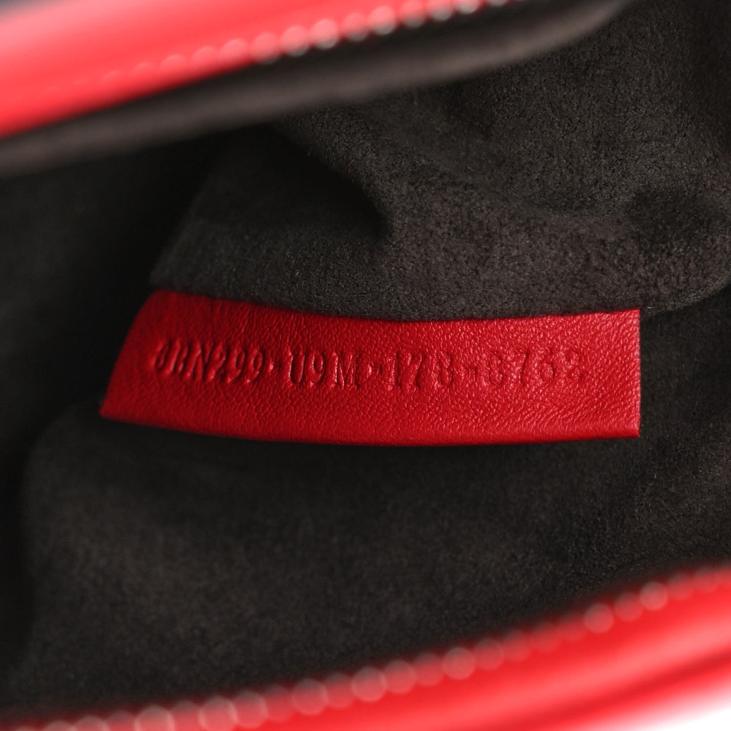 Shiny Nappa Trapuntata Small DotCom Click Chain Satchel Rojo