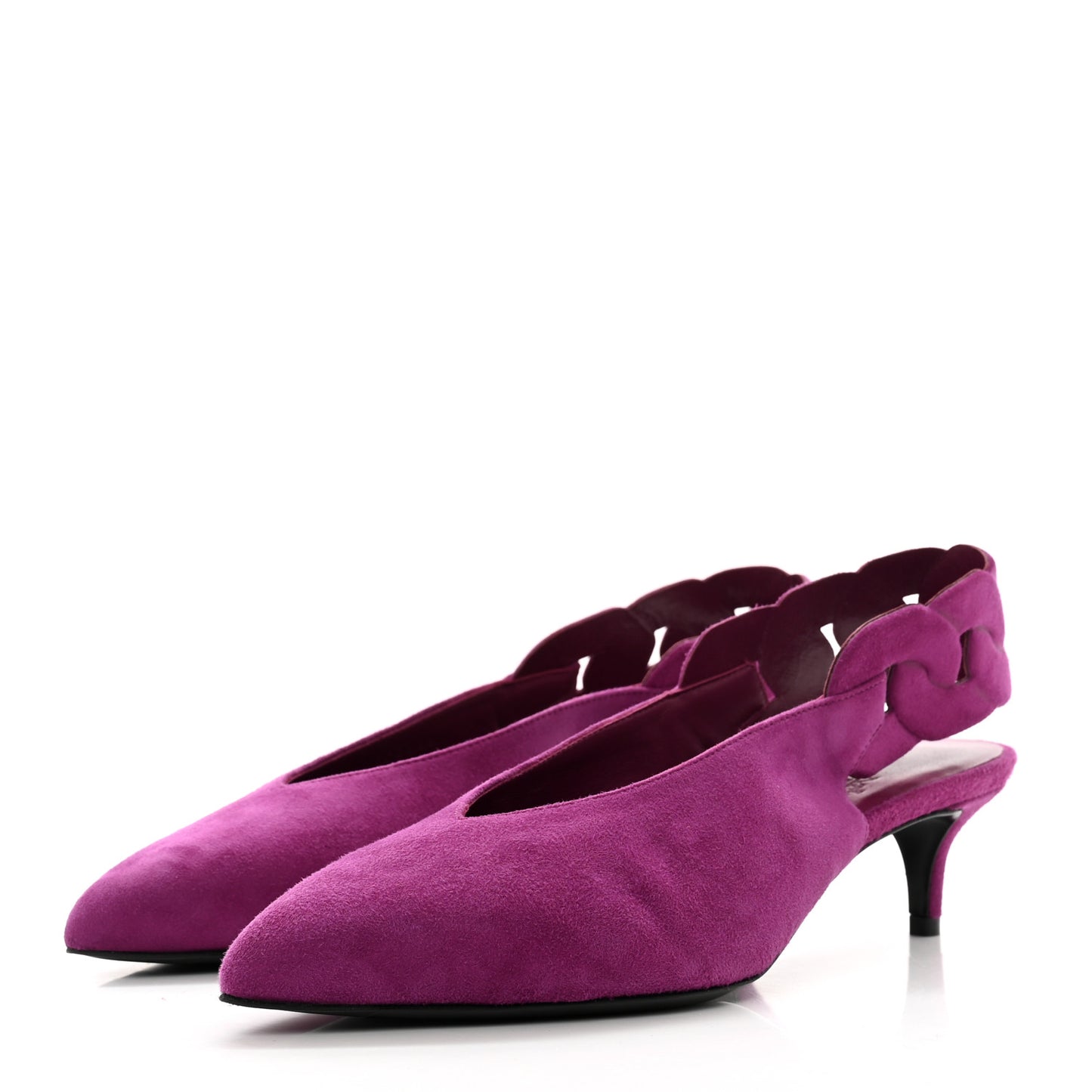 Suede Goatskin Gabriela 40 Pumps 36 Violet Heliotrope