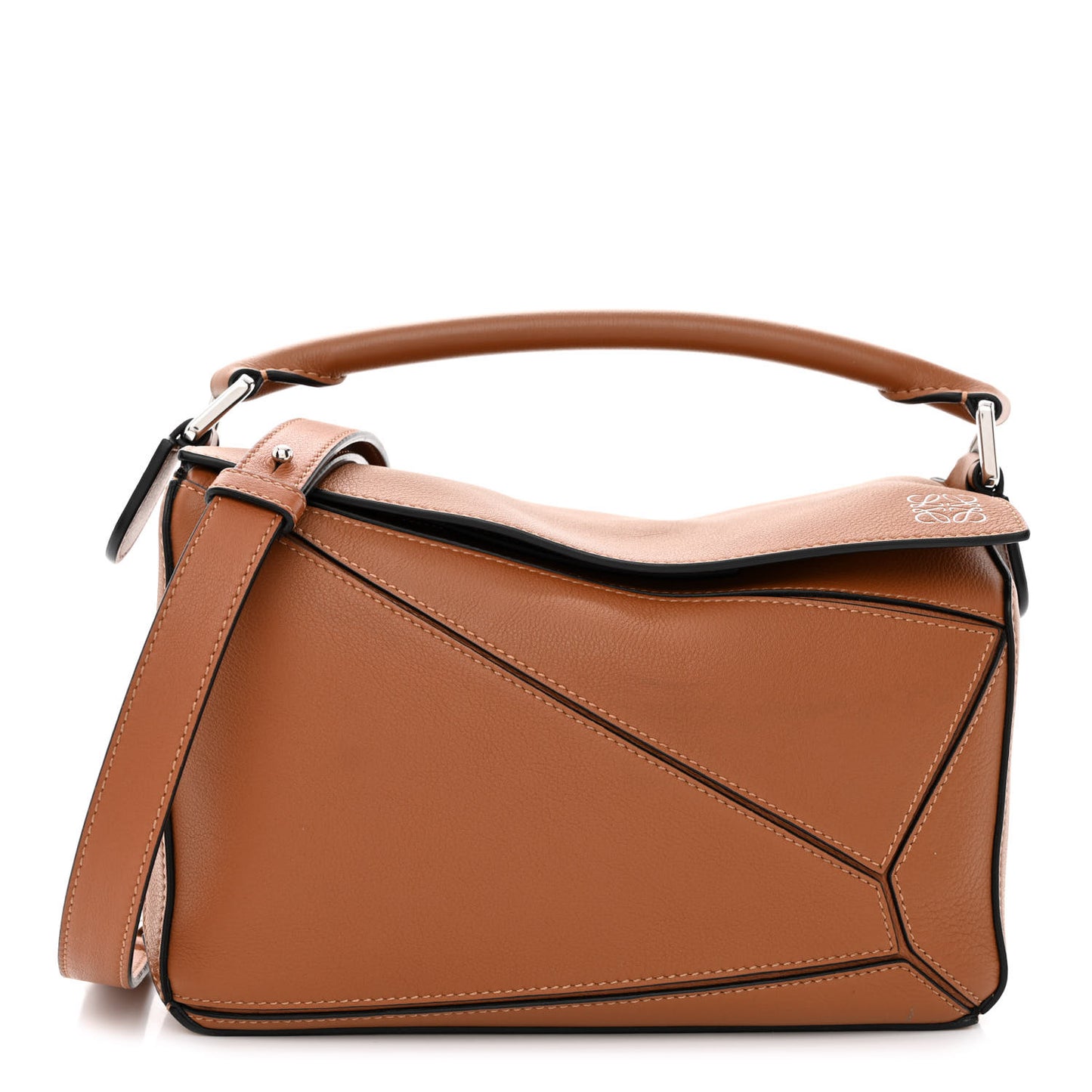 Calfskin Small Puzzle Bag Tan