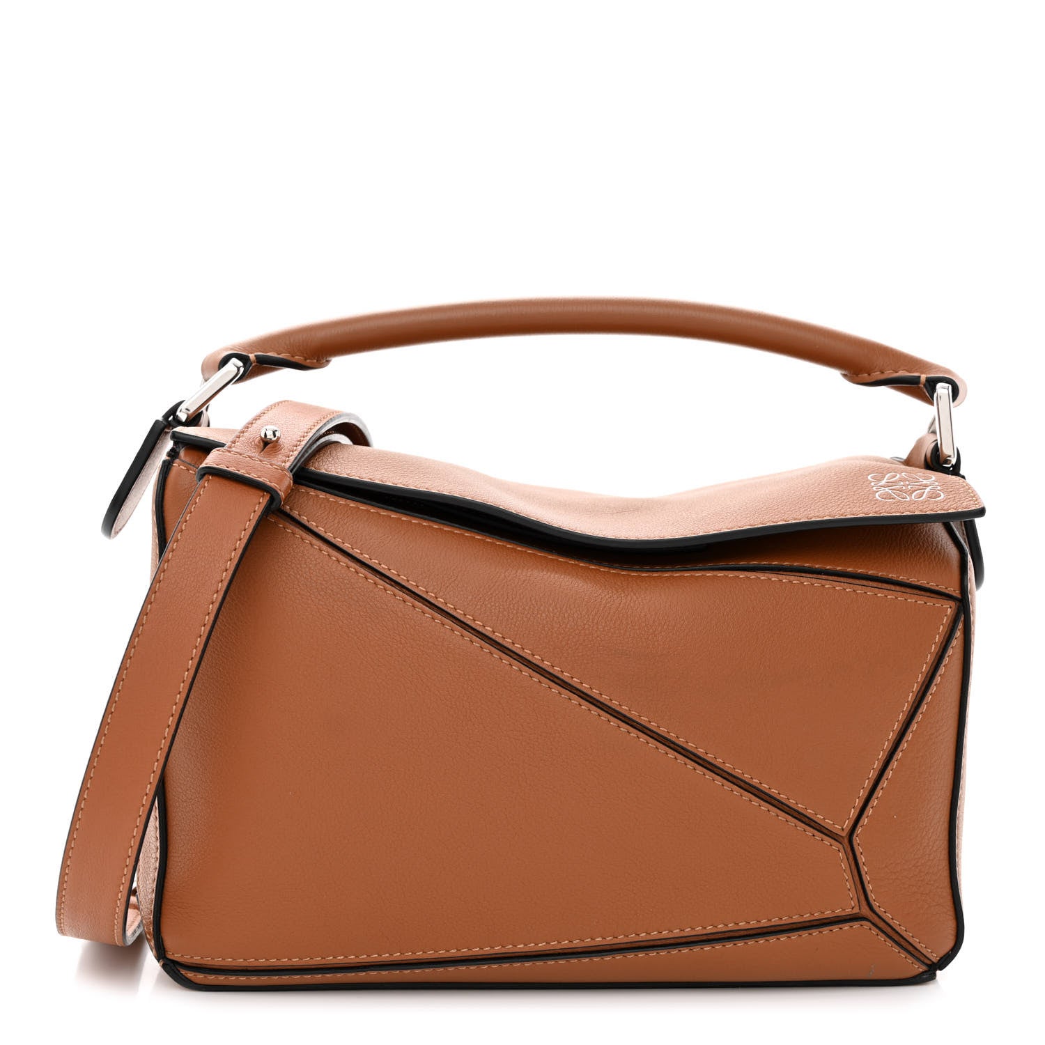 Loewe Calfskin Small Puzzle Bag Tan 1 of 10
