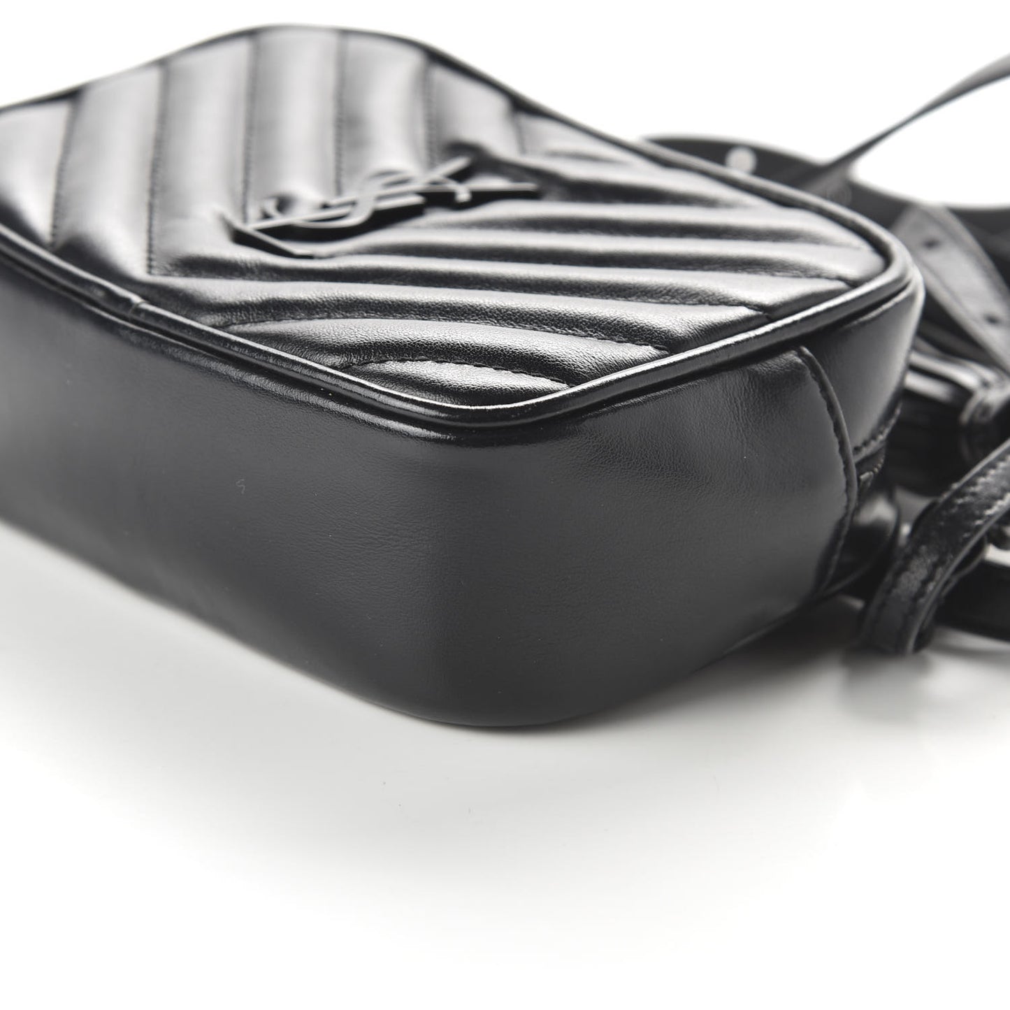Calfskin Matelasse Monogram Lou Belt Bag Black