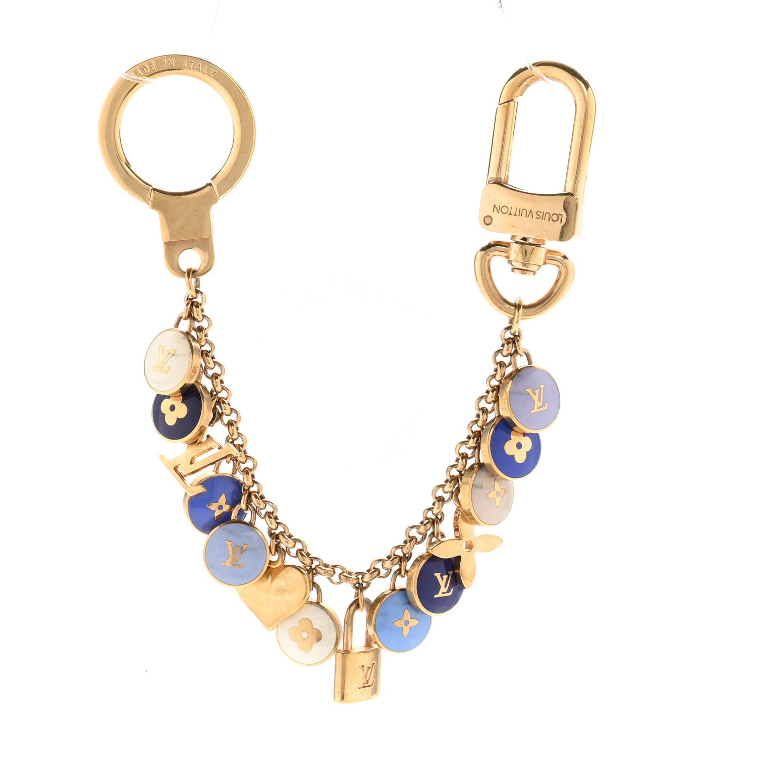 Louis Vuitton Pastilles Key Chain Bag Charm Blue 1759309