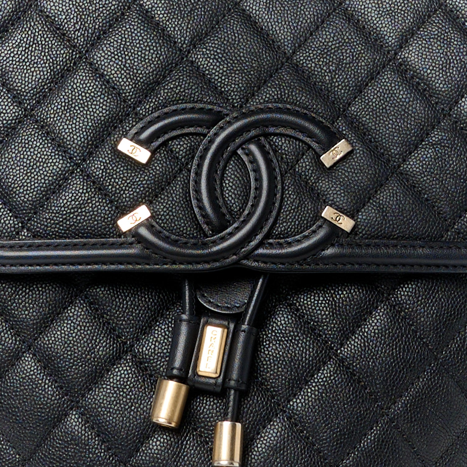 Chanel Caviar Quilted Filigree Backpack Black 8 of 10