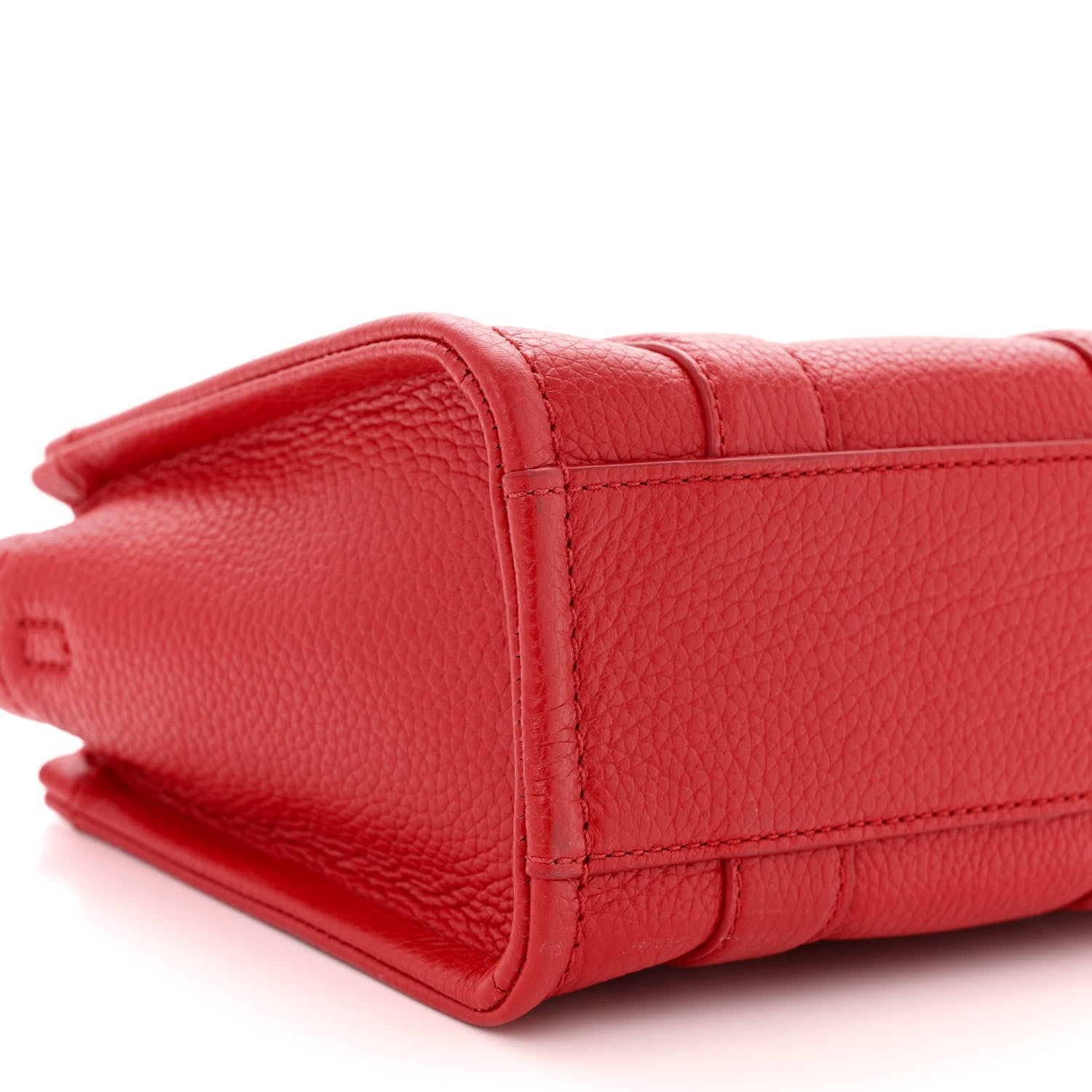Marc Jacobs Grained Calfskin Mini The Tote Bag Red 9 of 11