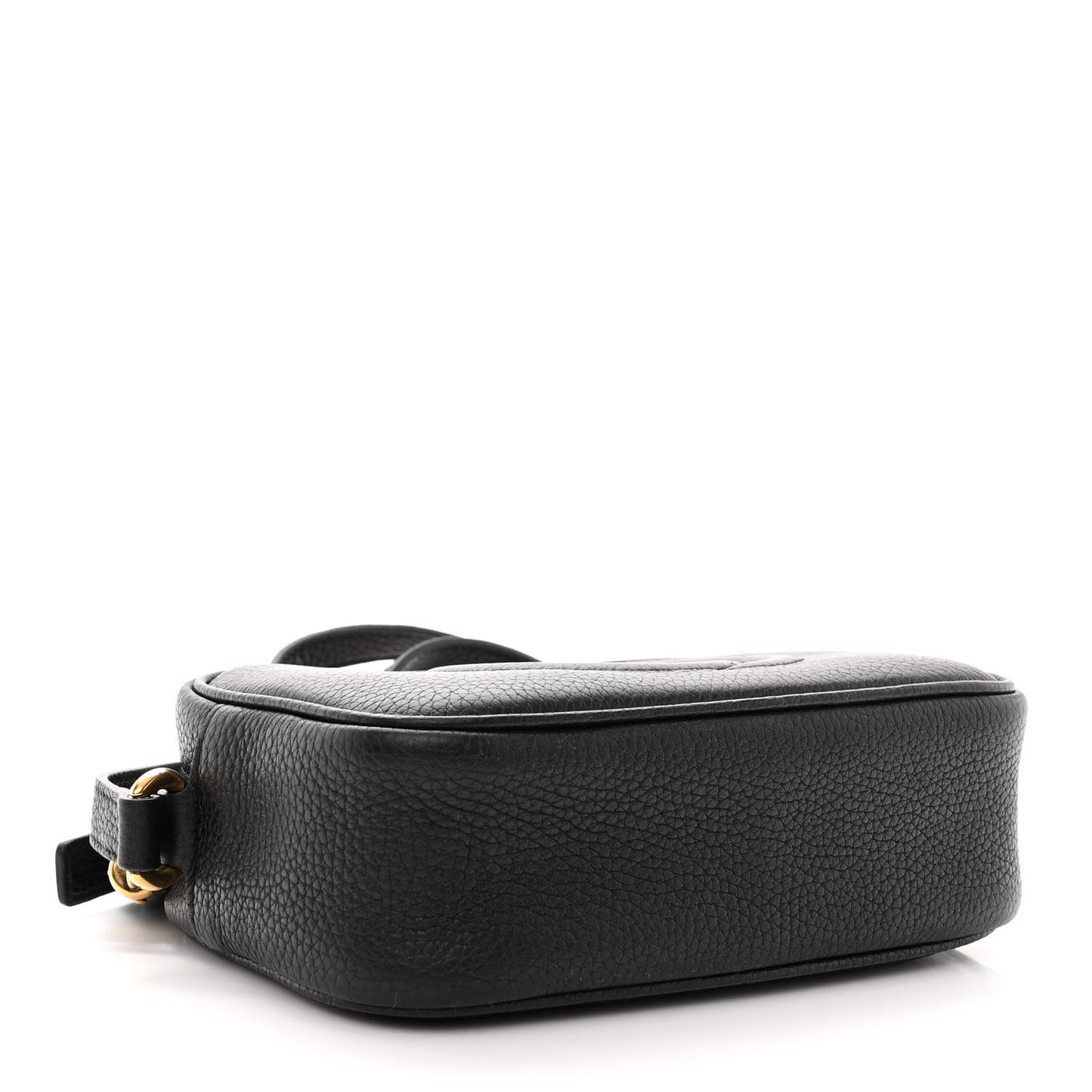 Pebbled Calfskin Mini Soho Disco Bag Black