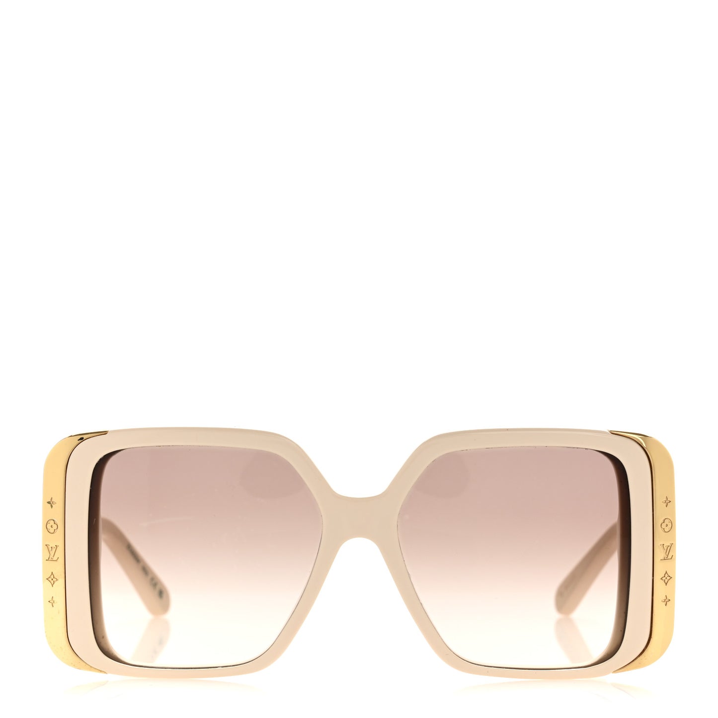 Acetate LV Moon Square Sunglasses Z1652W White