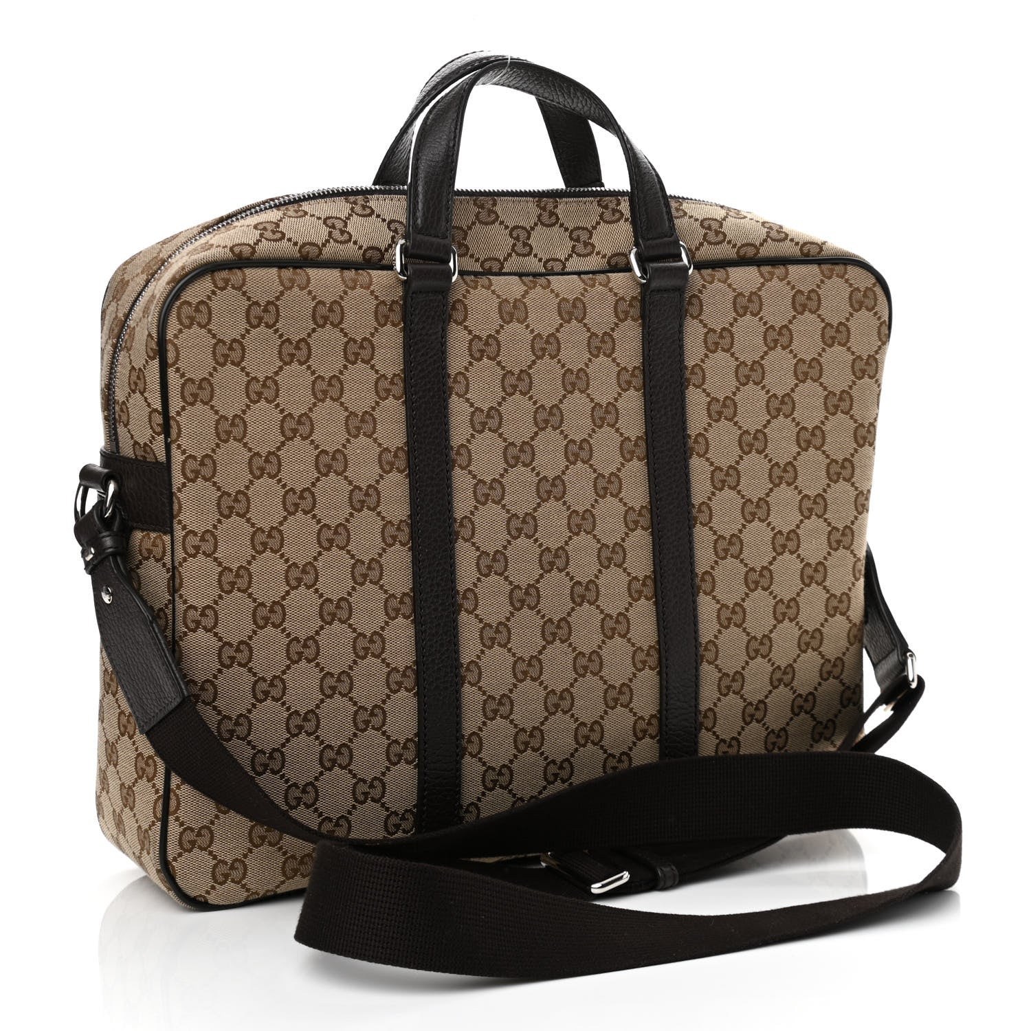 Gucci Monogram Briefcase Dark Brown 3 of 11